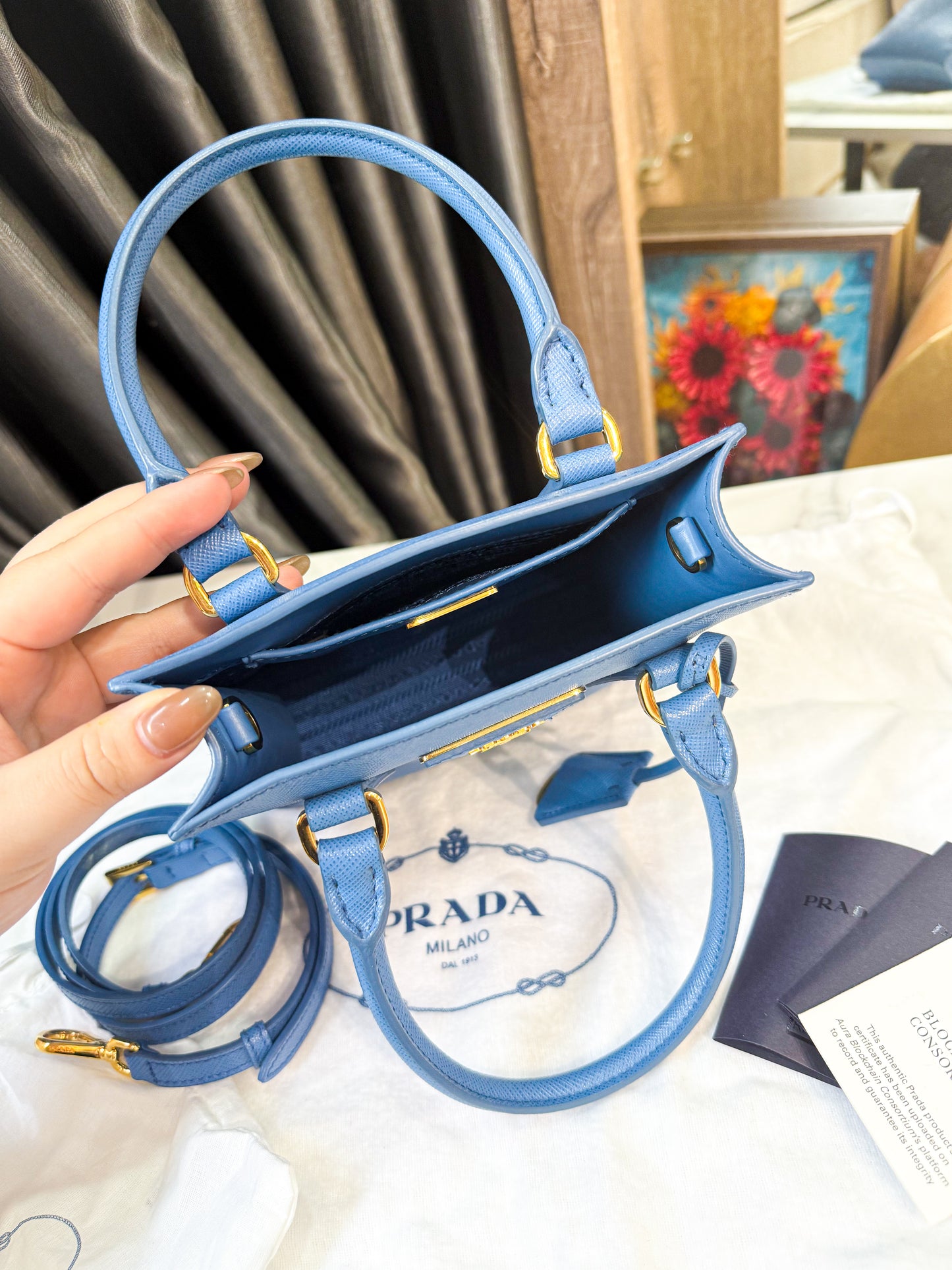 A A Tote Prada Xanh