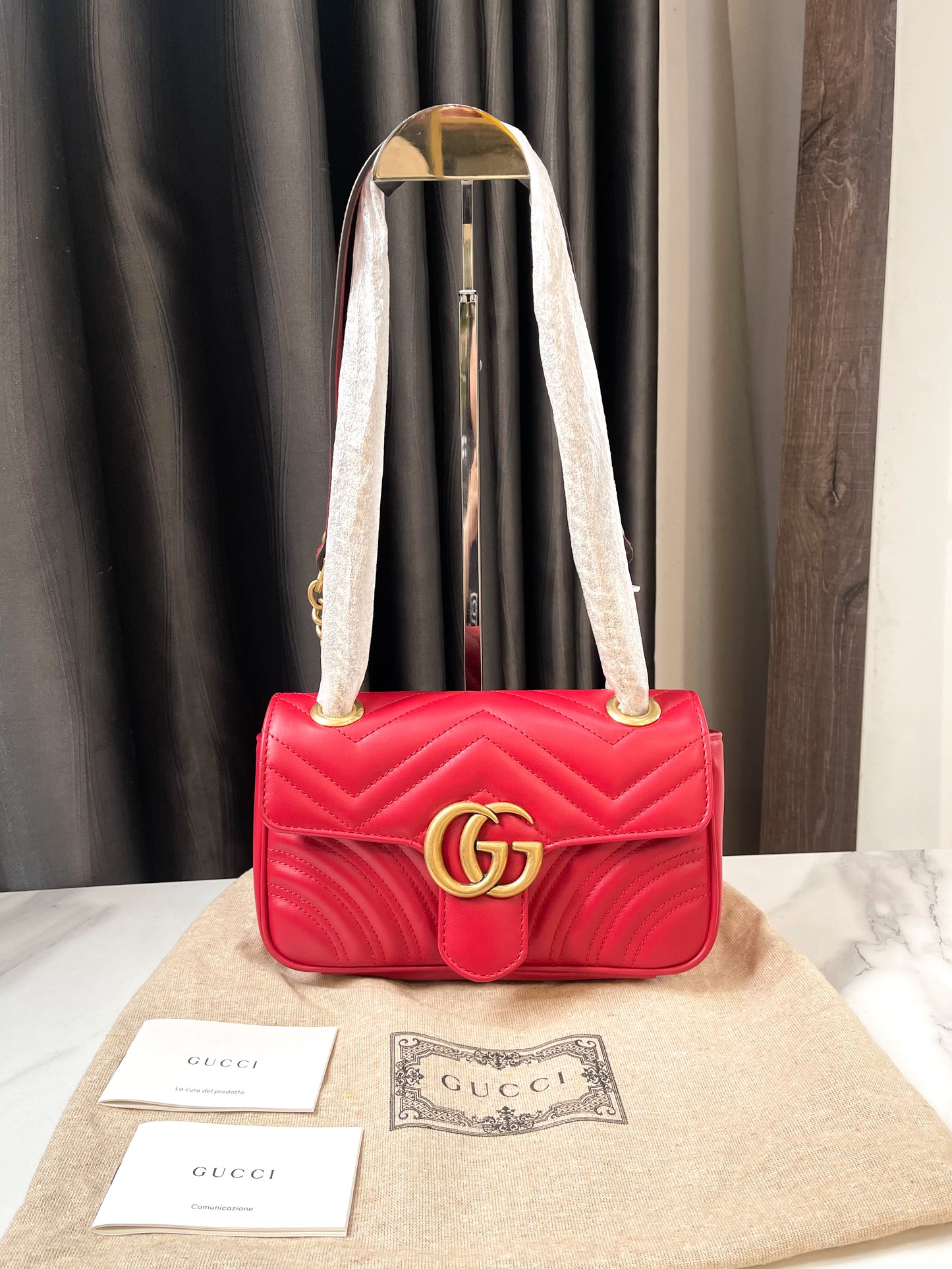 Gucci Marmont 22 Đỏ