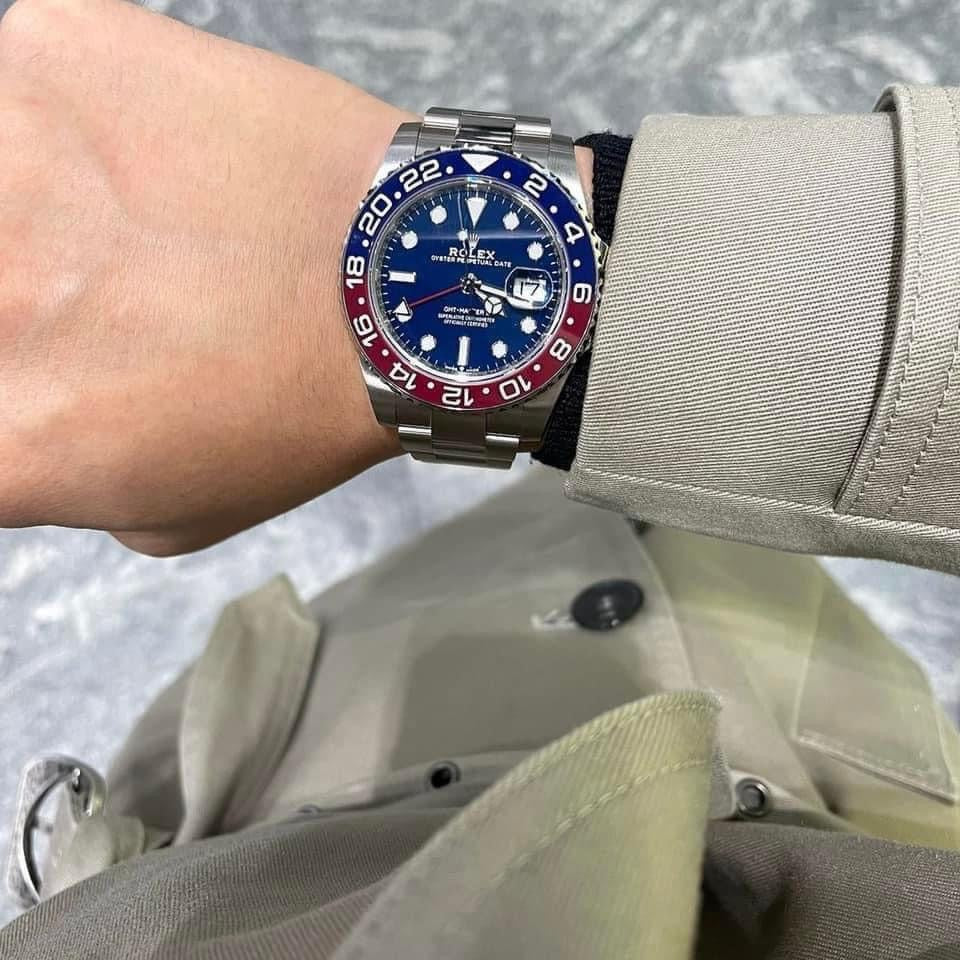 A Đồng Hồ Rolex GMT Master II White Gold Pepsi