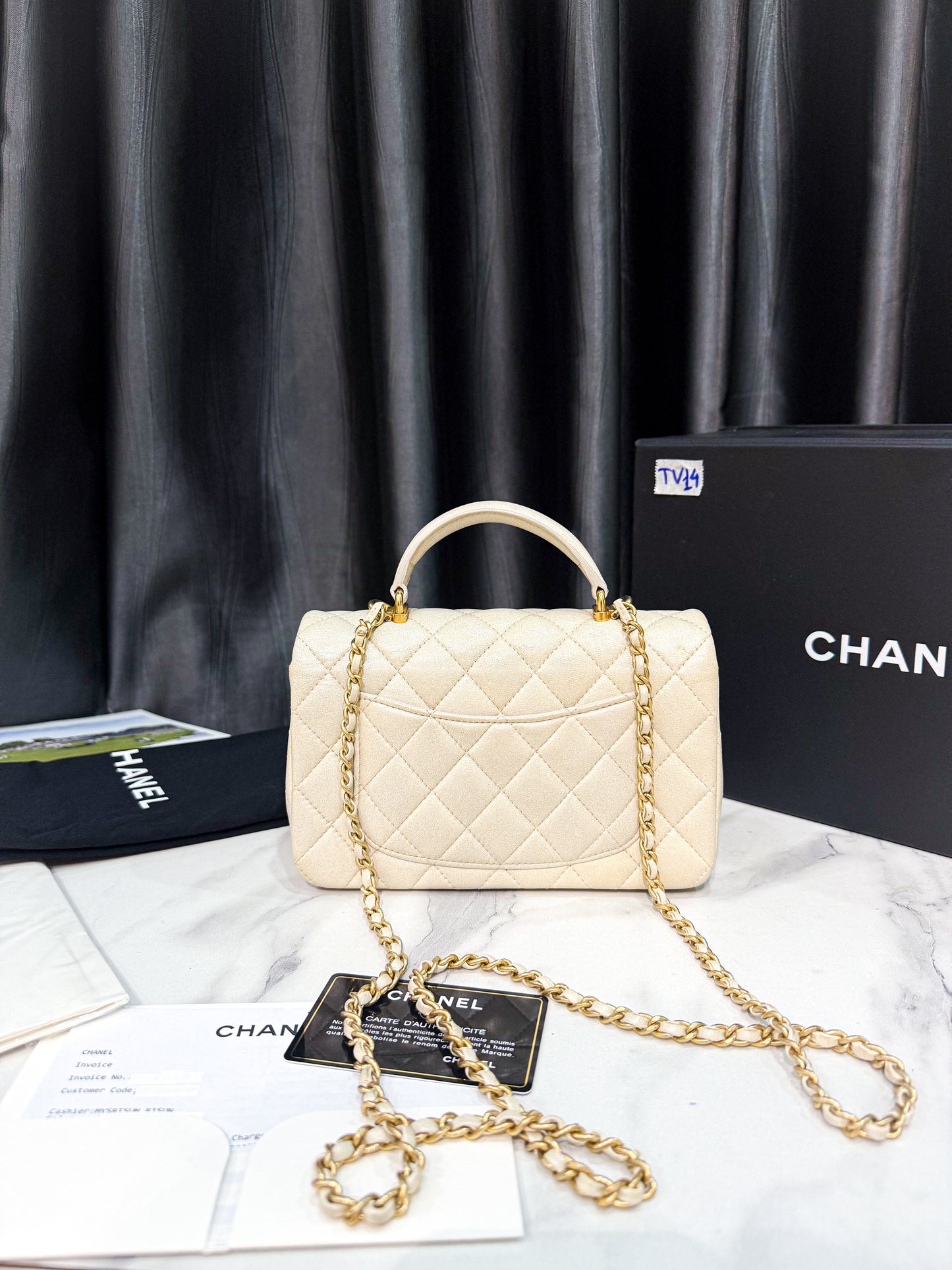 A A Chanel Mini Handle