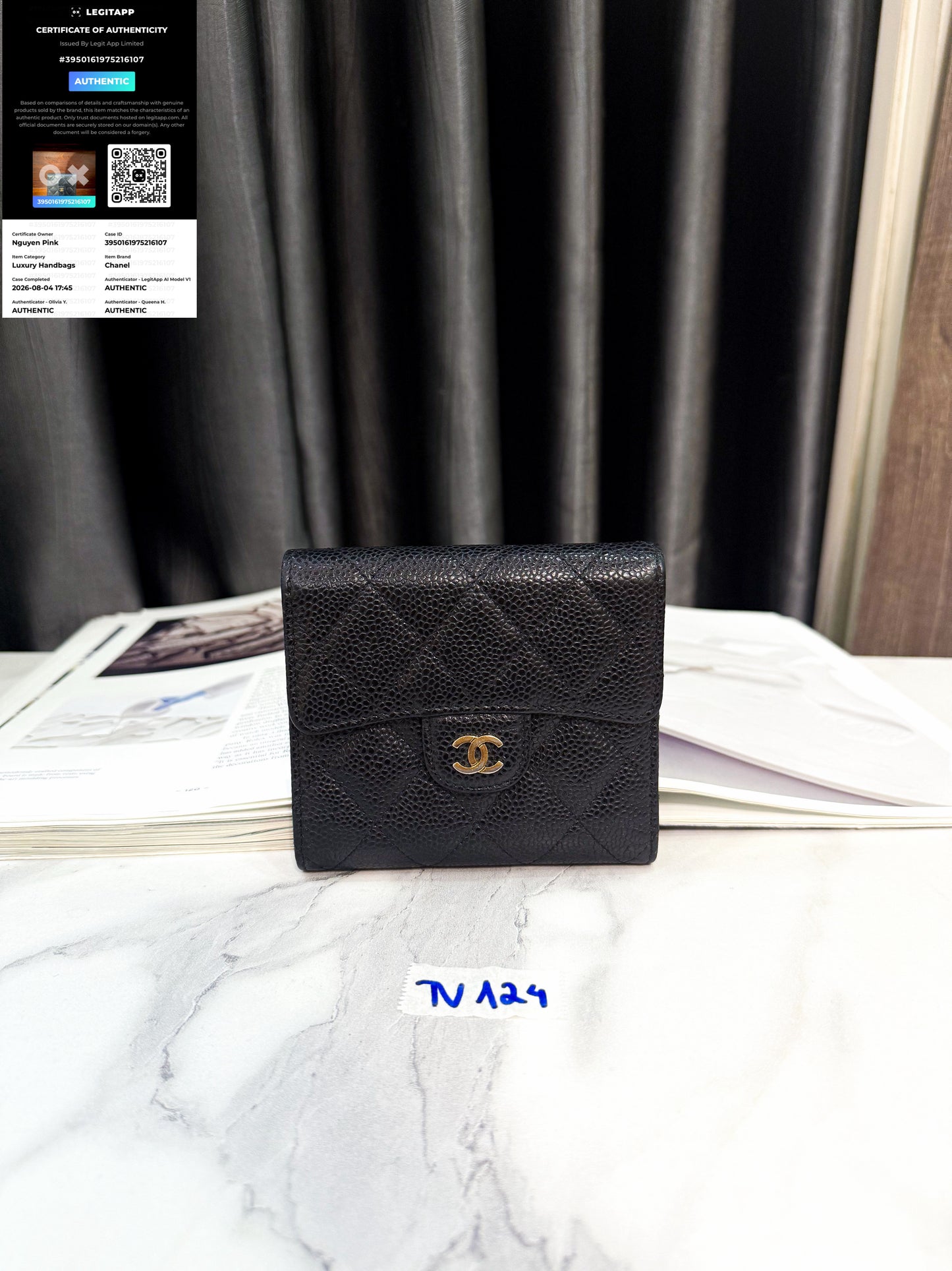 Ví Gấp Chanel Caviar TV124