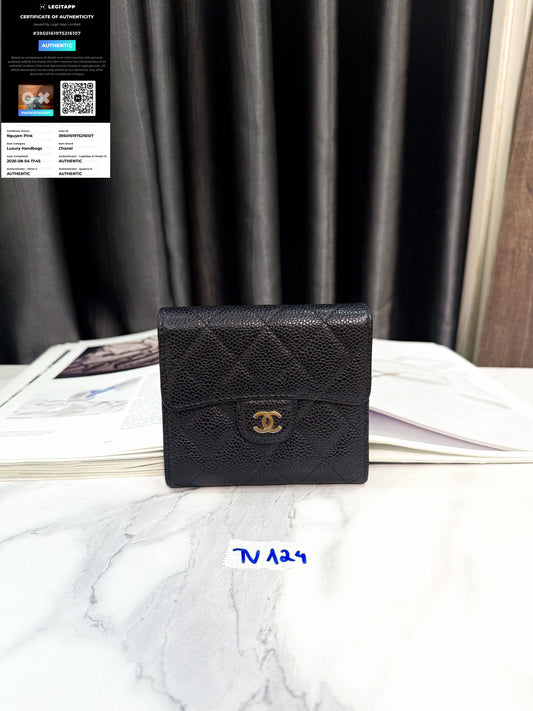 Ví Gấp Chanel Caviar TV124