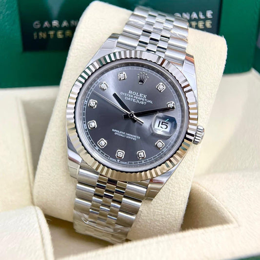 Đồng Hồ Rolex Datejust 126334 Rhodium Size 41