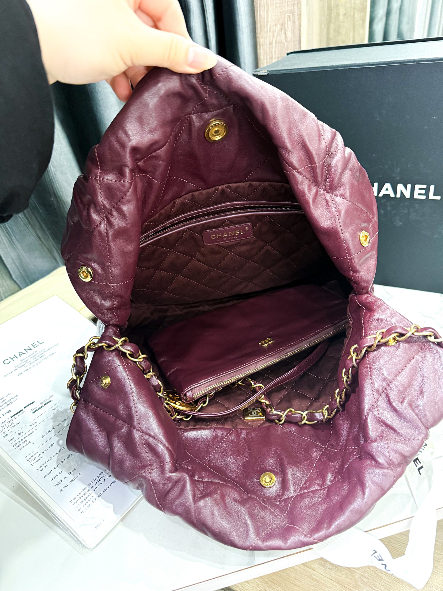 Chanel C22 Small Mận