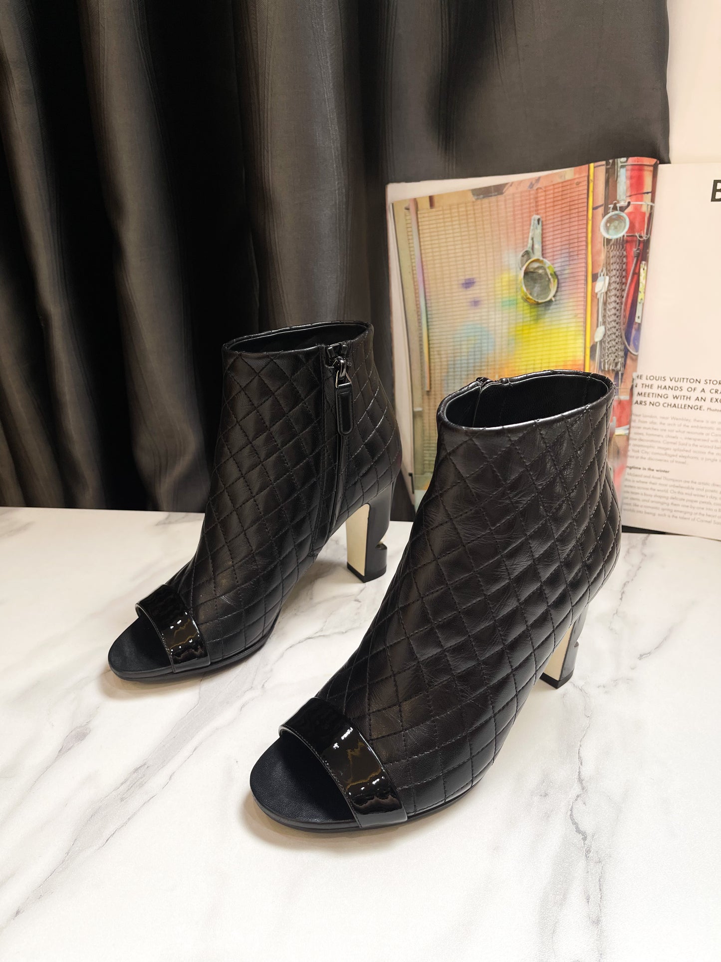 Chanel Open Toe Boot