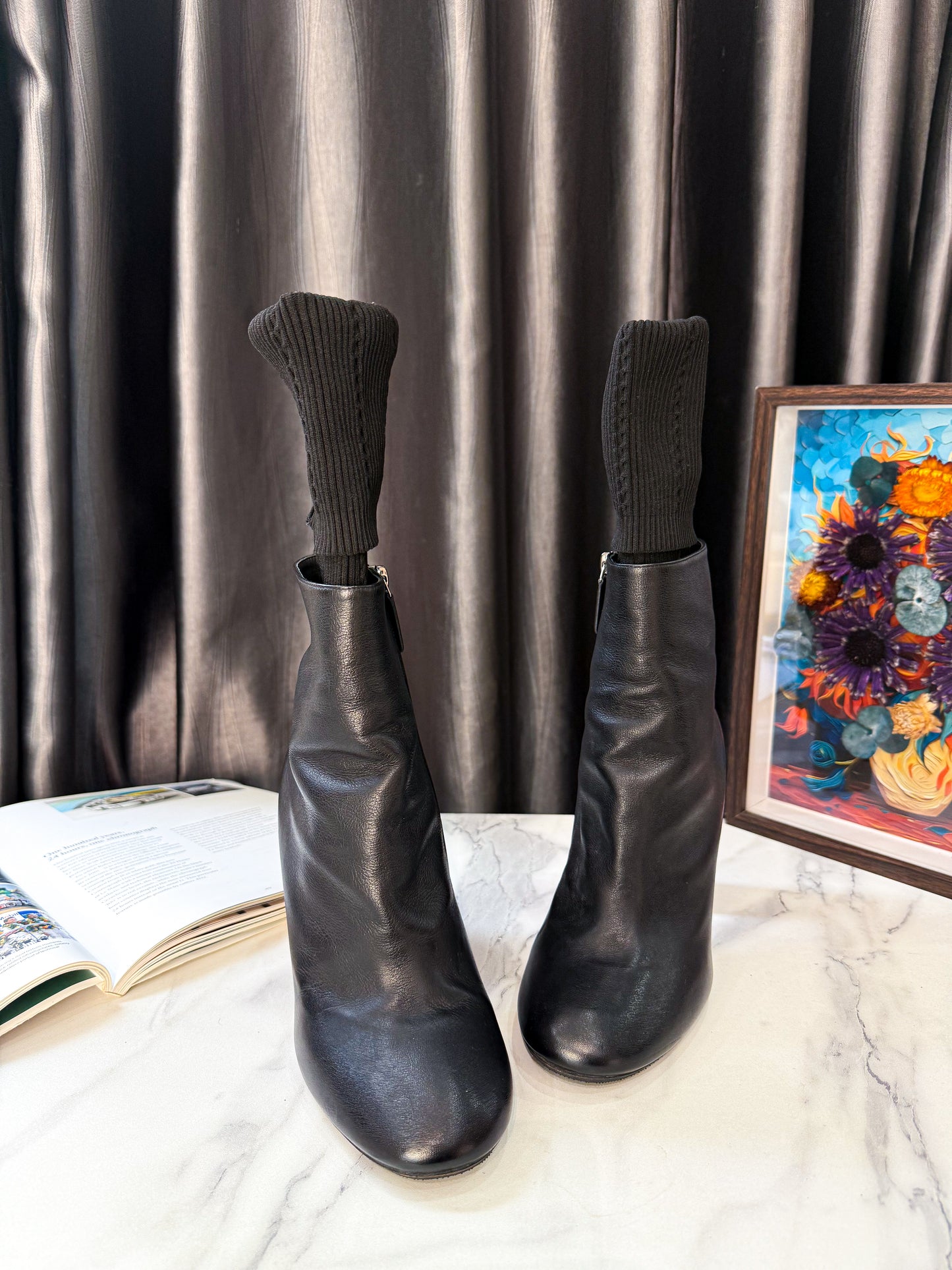 Boot Chanel Cổ Len Used Size 39