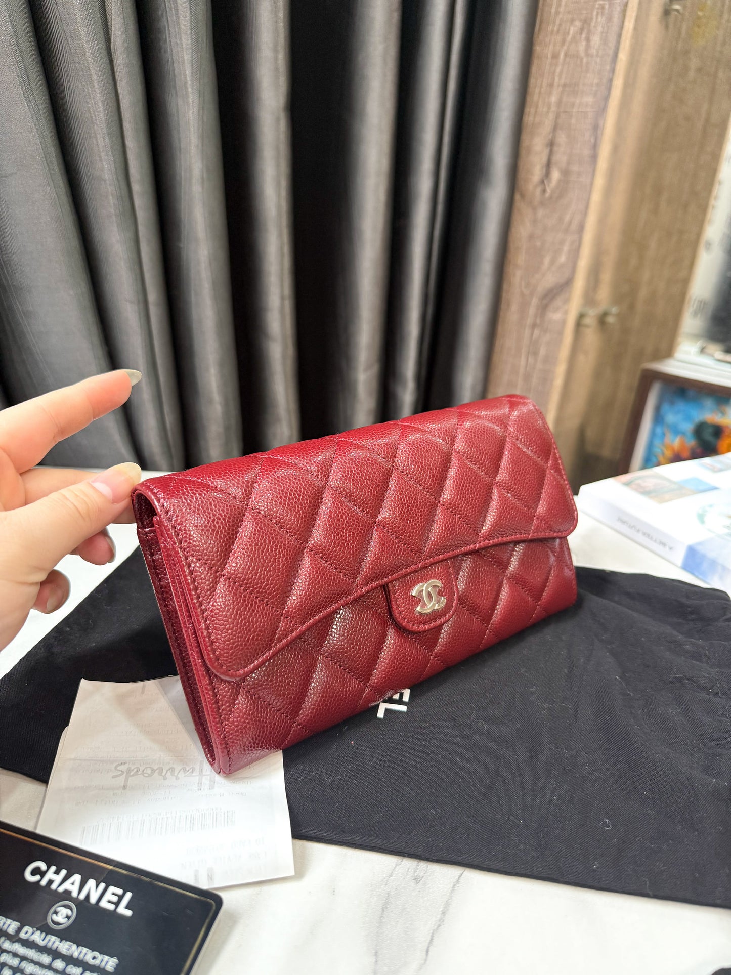 A A Ví Dài Chanel Caviar New