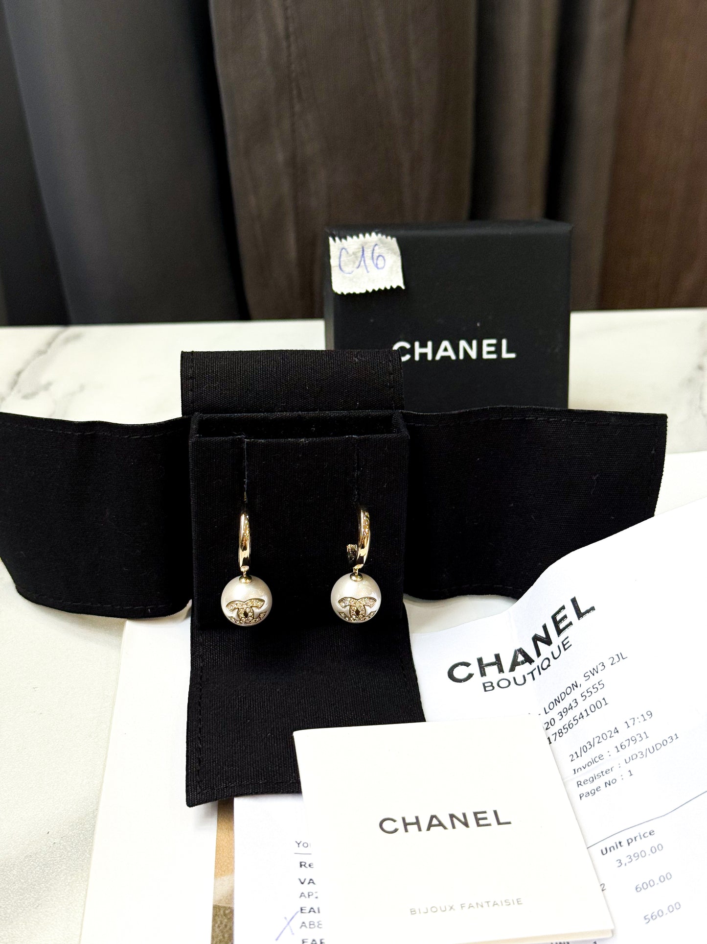 Khuyên Tai Chanel New C16