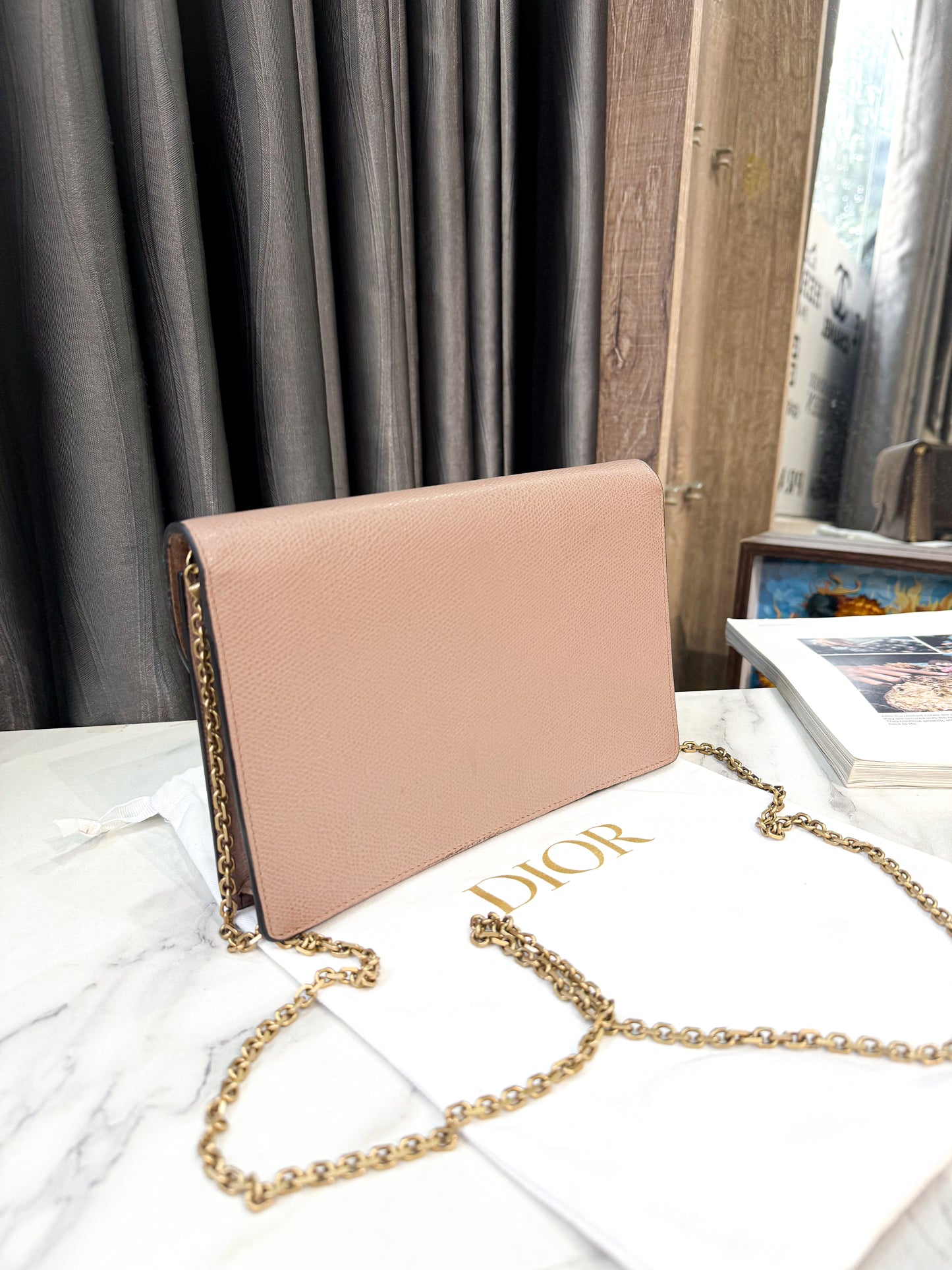 A A Pouch Dior Saddle Pink