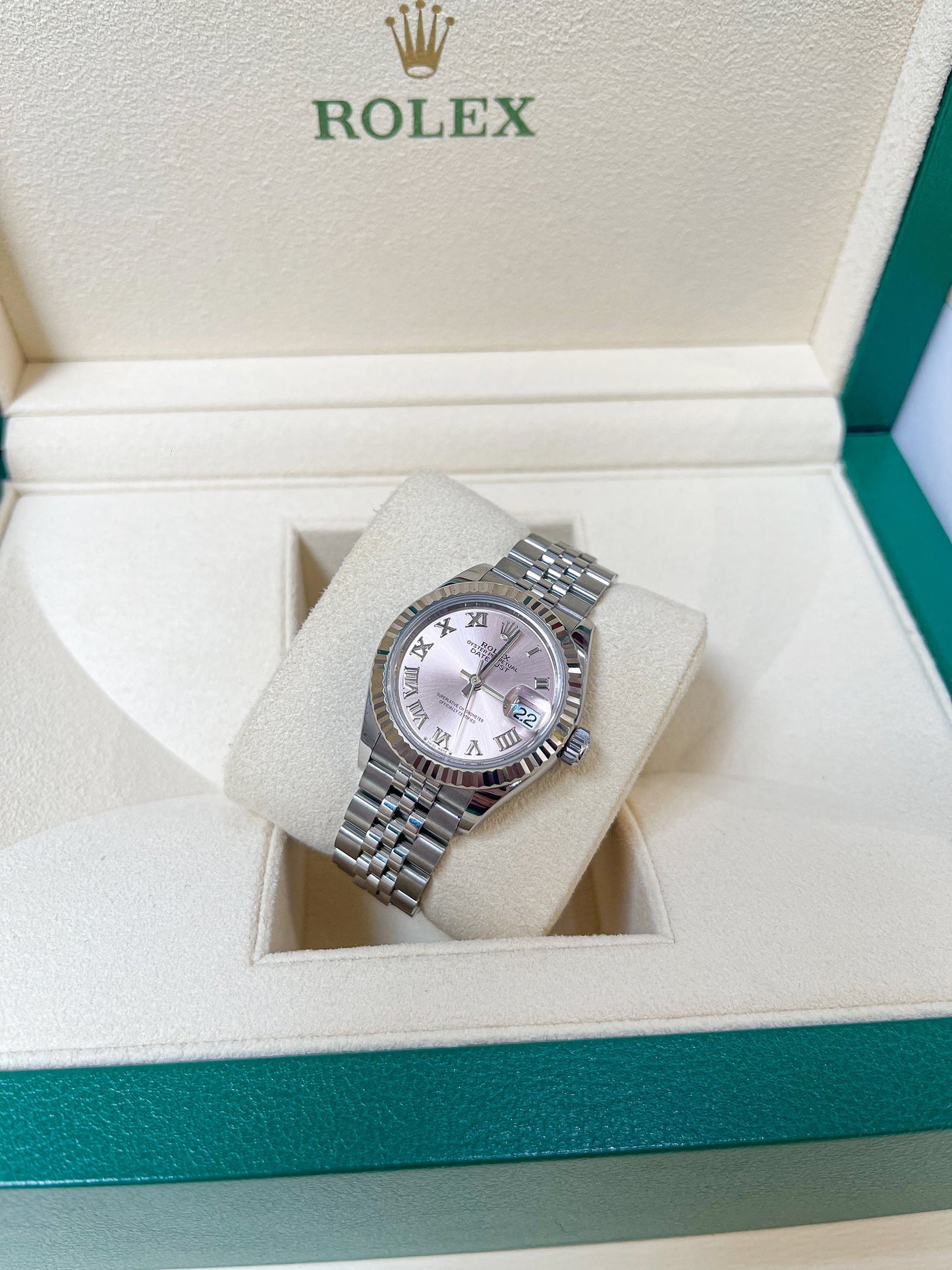 Đồng Hồ Rolex Size 28 Mặt Pink