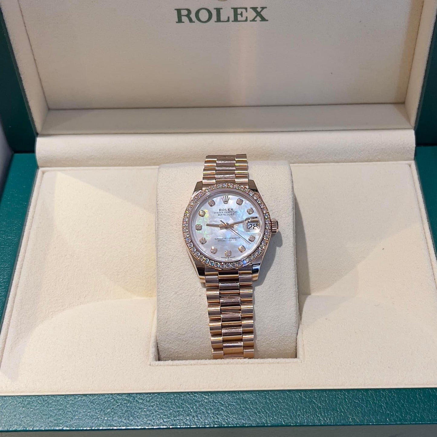 Đồng Hồ Rolex DateJust 31mm 278285RBR MOP Rose Gold