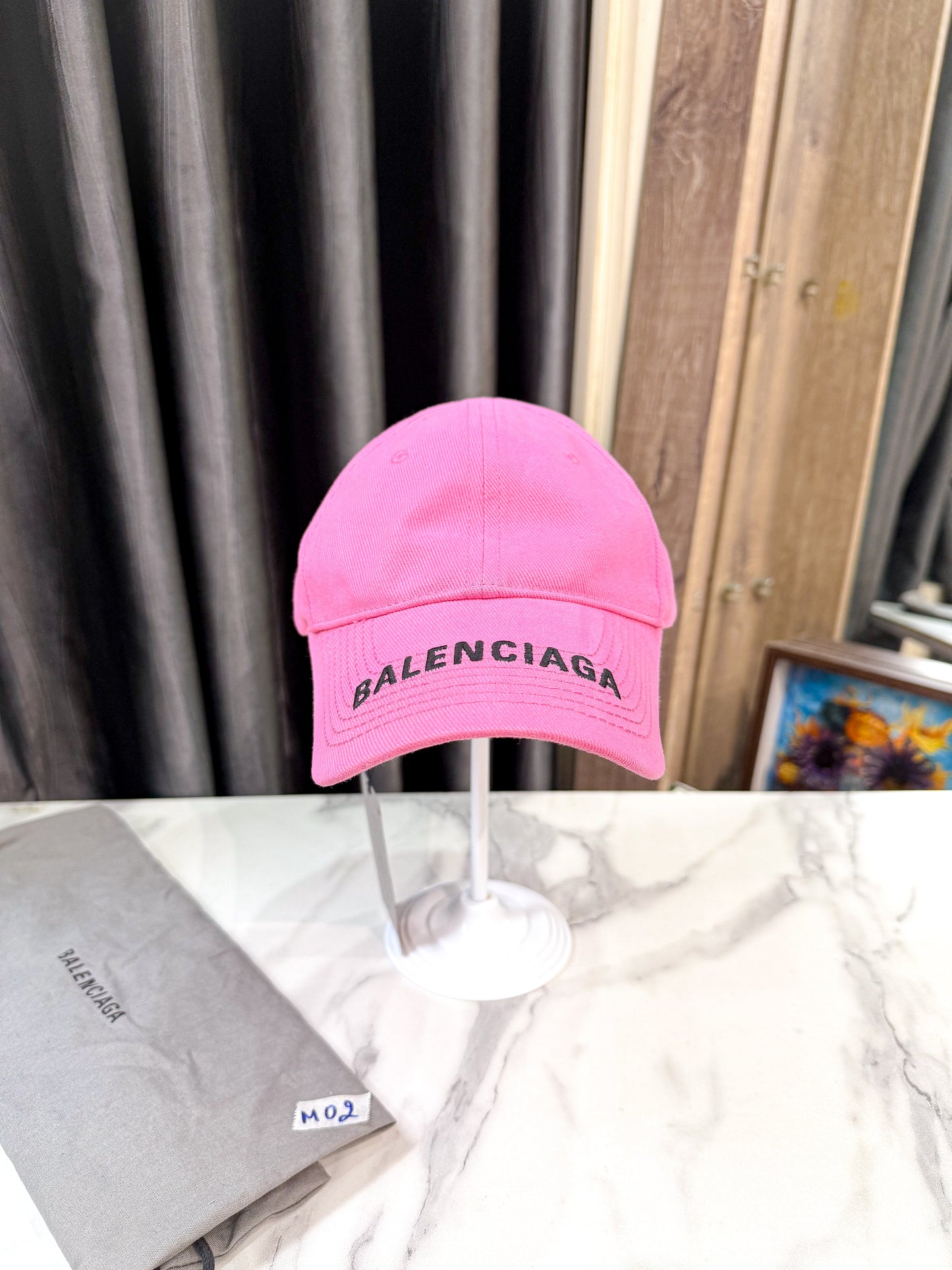 Mũ Lưỡi Trai Balenciaga Hồng New Size L