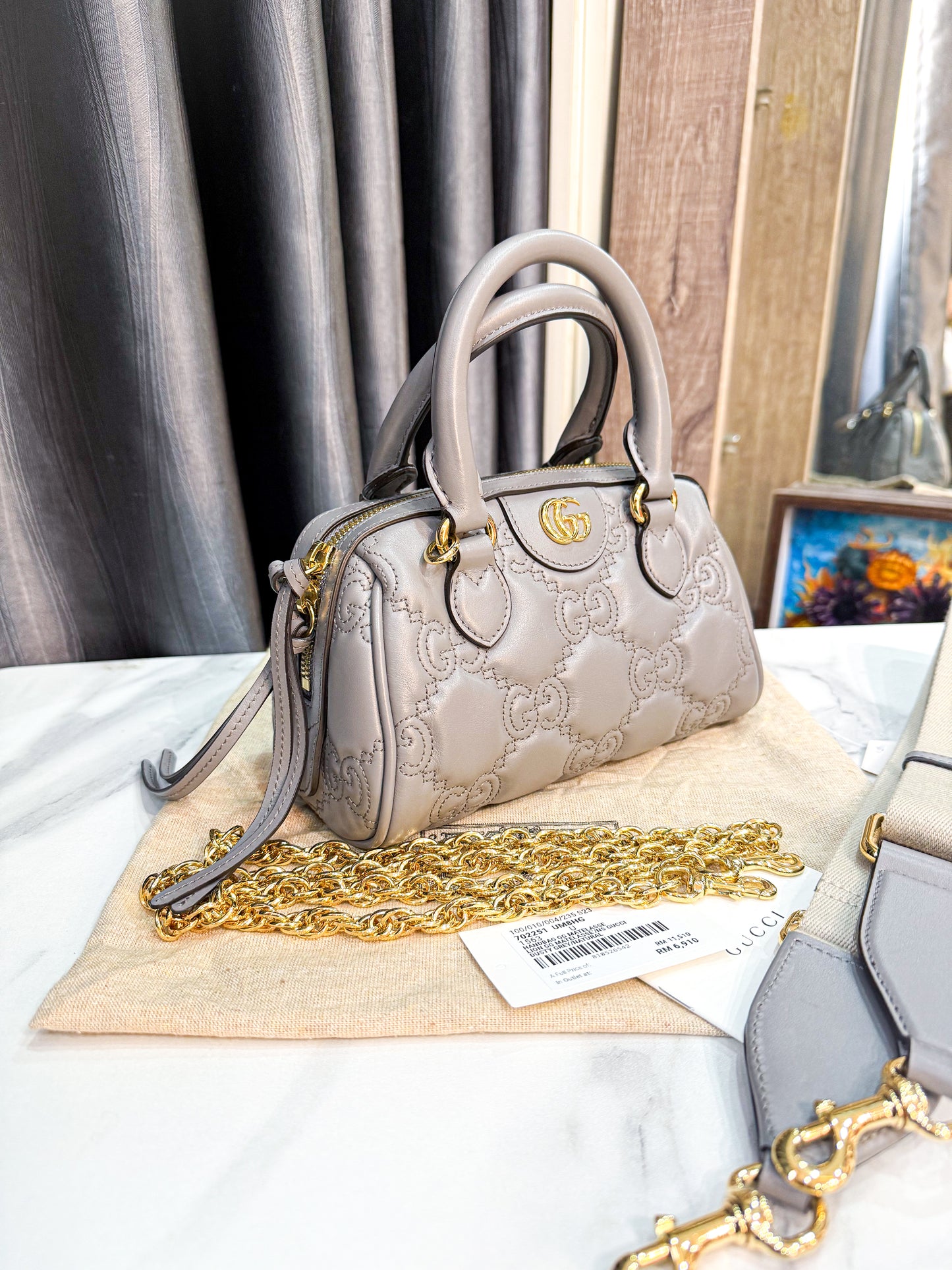 Gucci Speedy New Grey