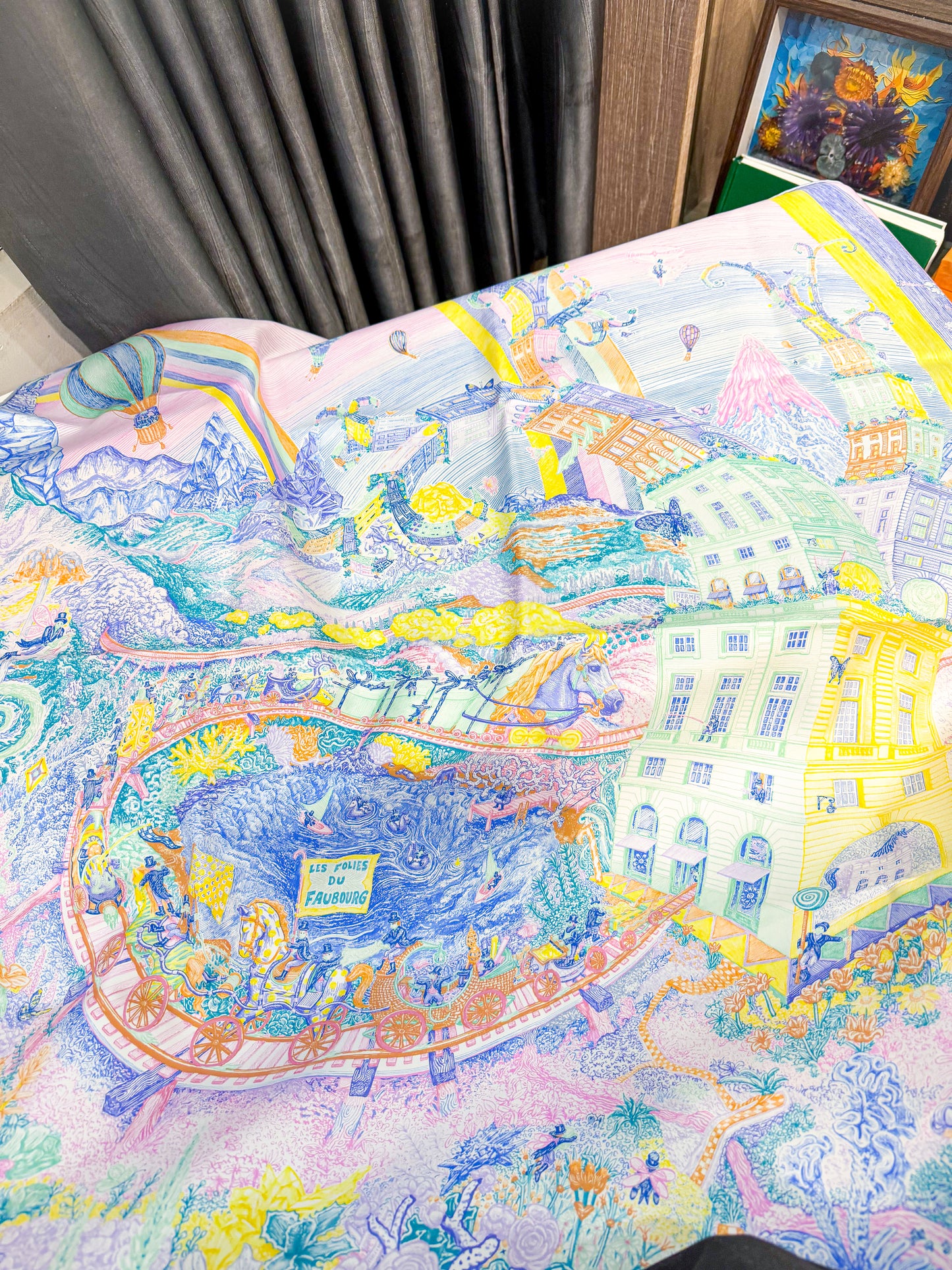 Khăn Lụa Hermes New Khổ 90x90 HN41 4/11