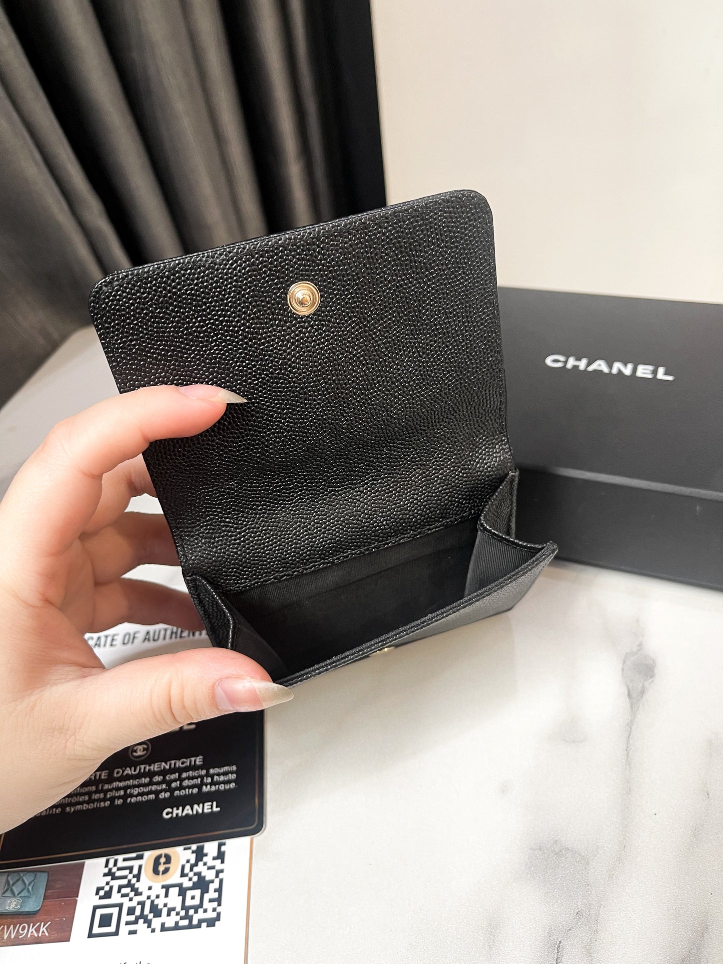 Ví Gấp Chanel Đen