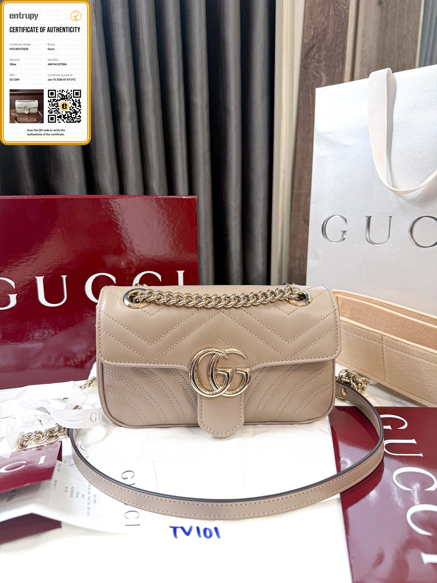 A A Gucci Marmont 22 New TV101