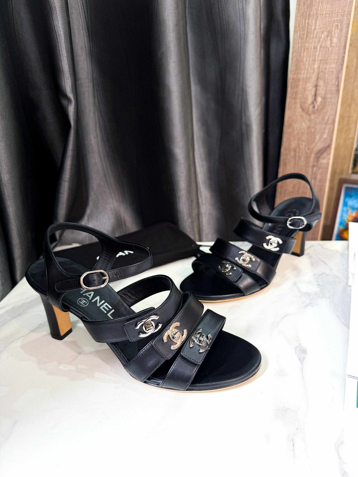 Sandal Chanel 3 Logo Size 36c