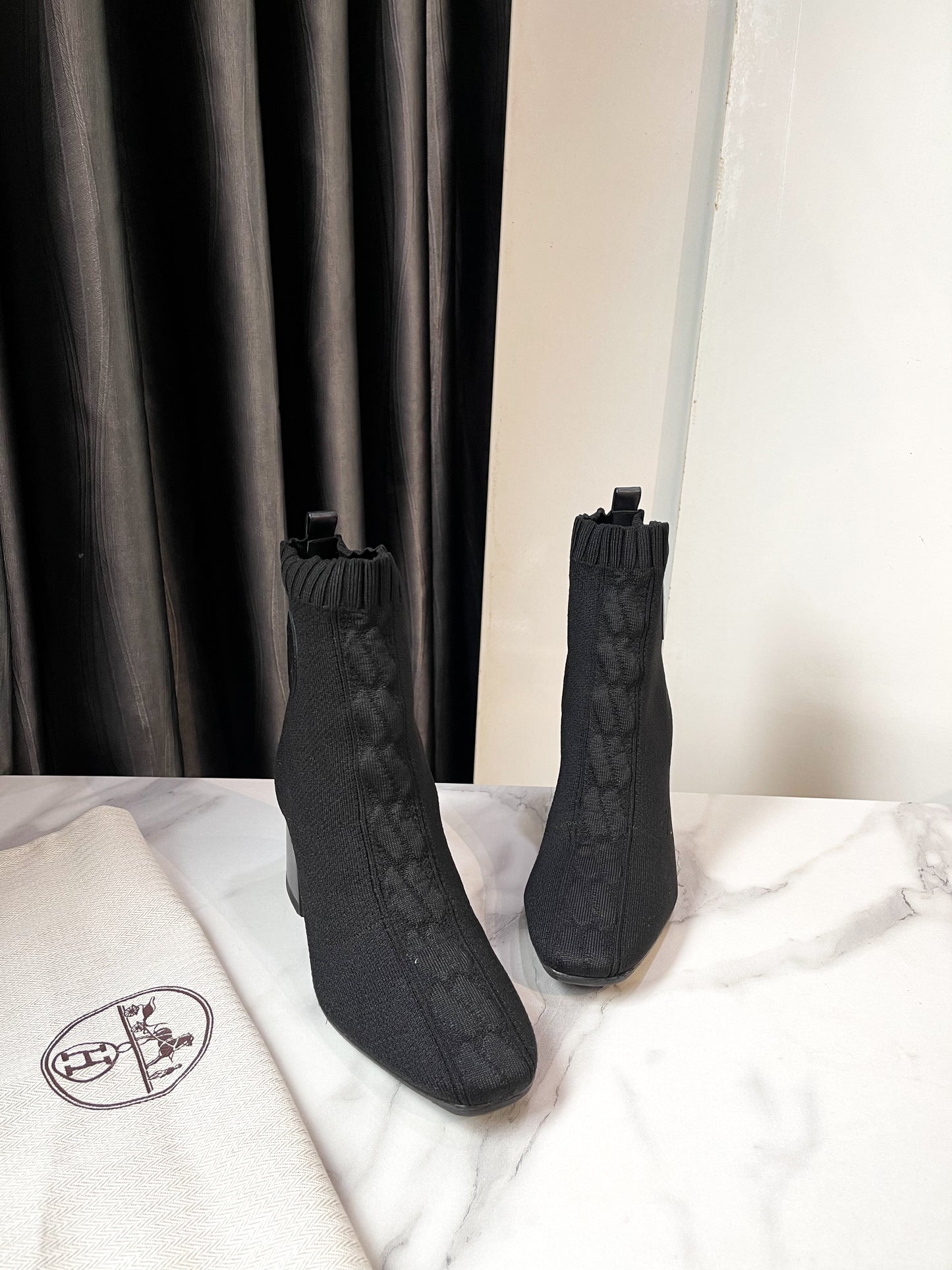 Boot Hermes Đen Size 35