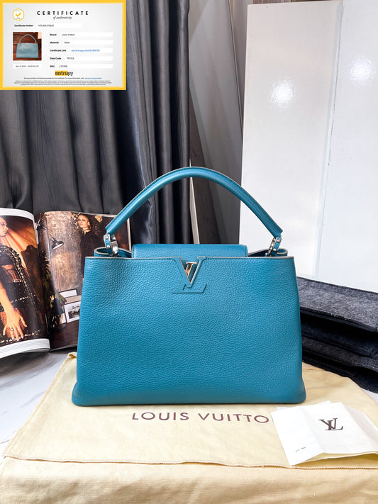 A LV Capucines Xanh