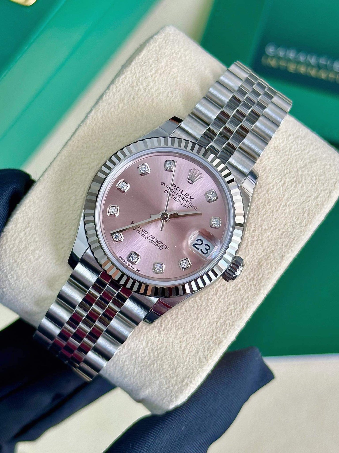 Đồng Hồ Rolex Datejust 278274 size 31 Dial Pink