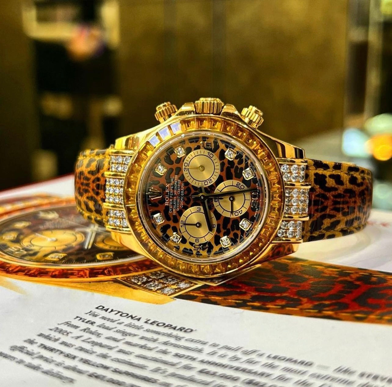 Đồng Hồ Rolex Daytona 116598SACO Leopard