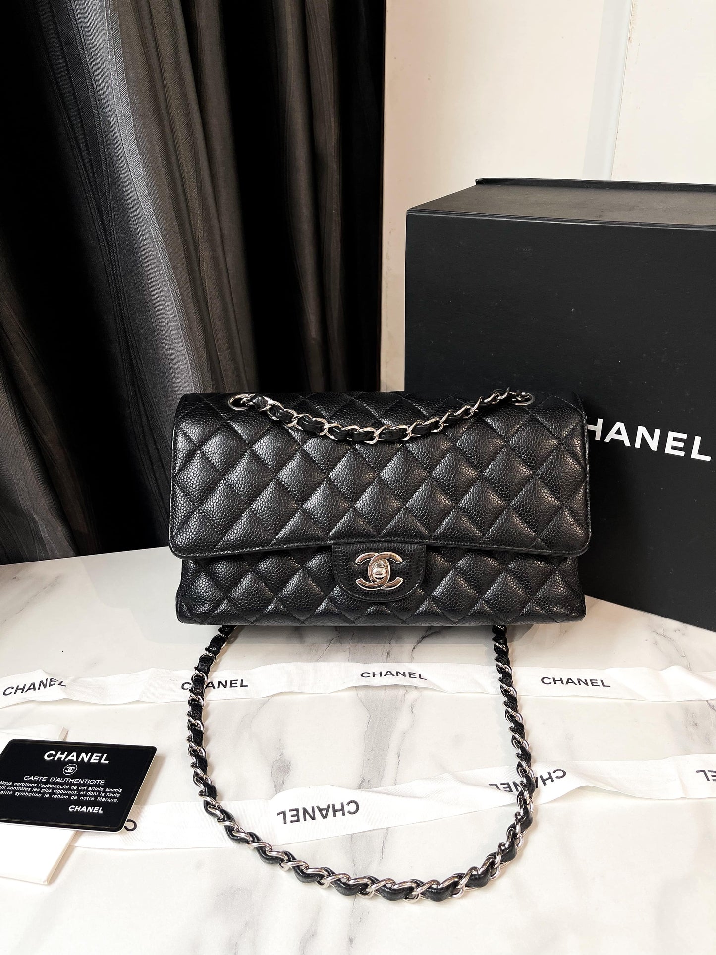 A A Chanel Classic Size M