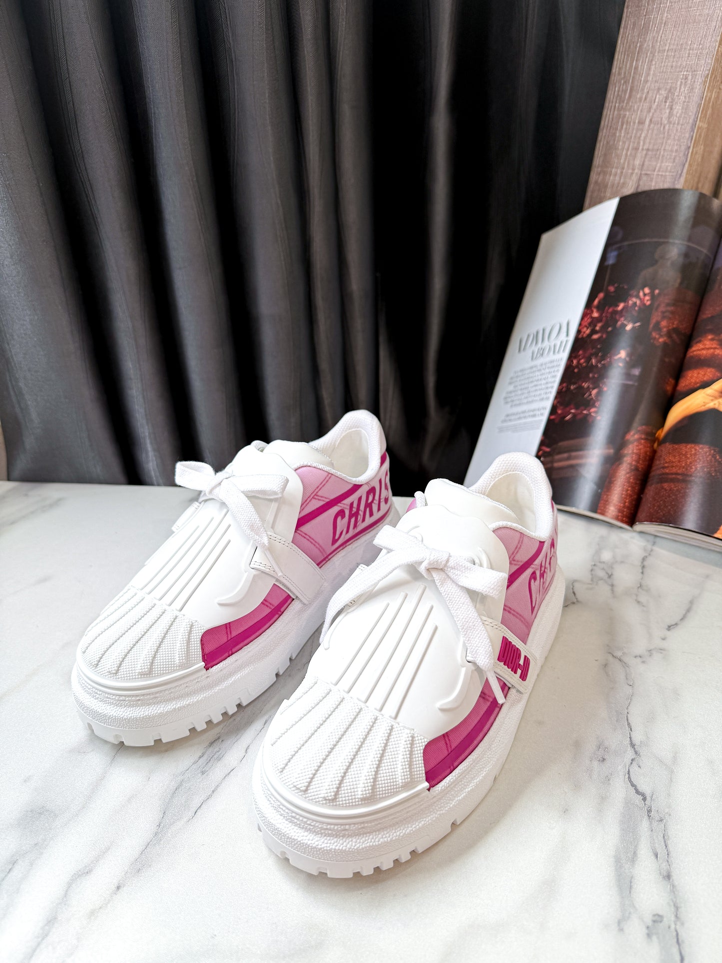 Giày Dior Trắng Phối Hồng Size 35.5