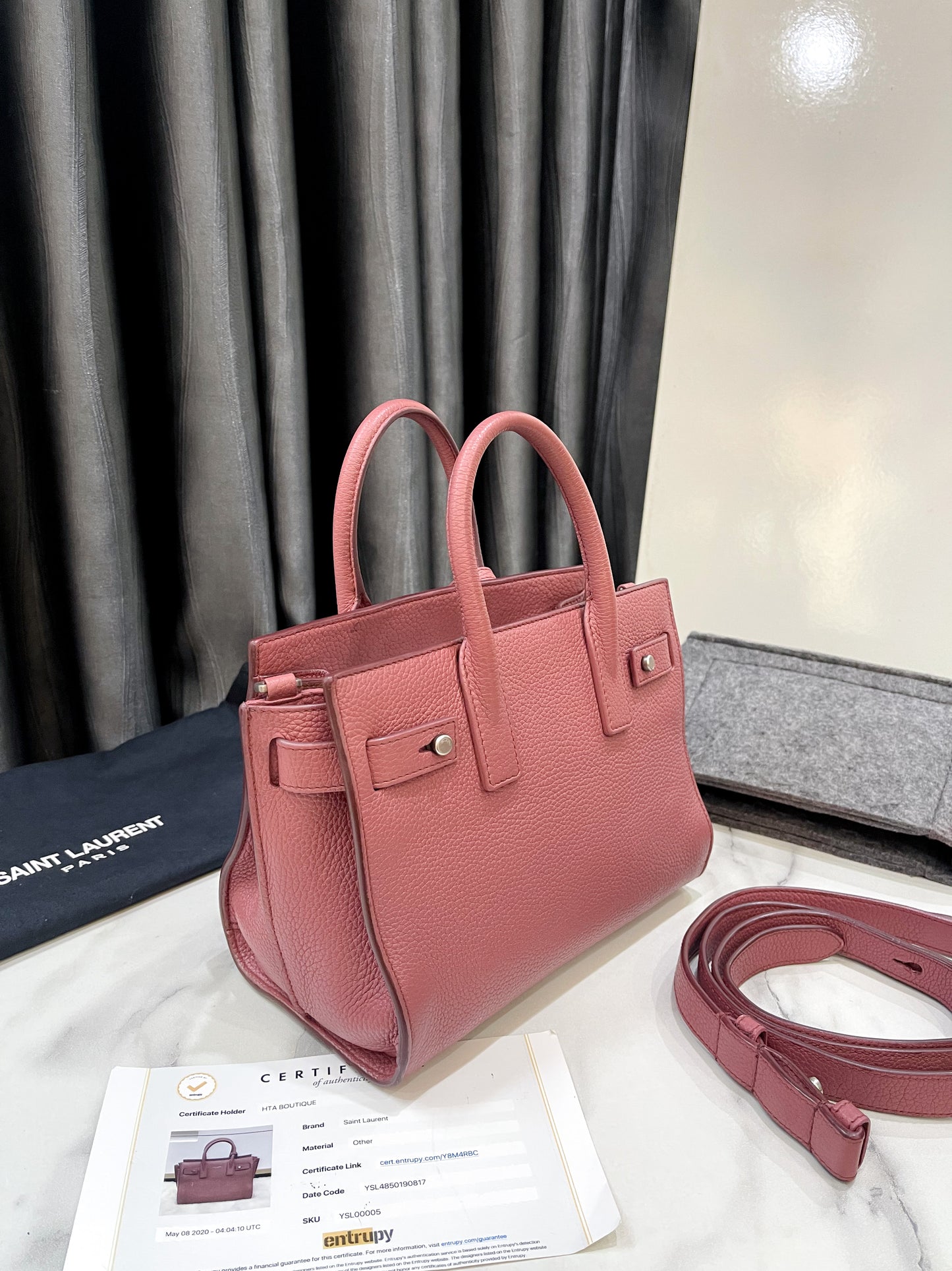 YSL Sac De Jour Size Nano Da Sần