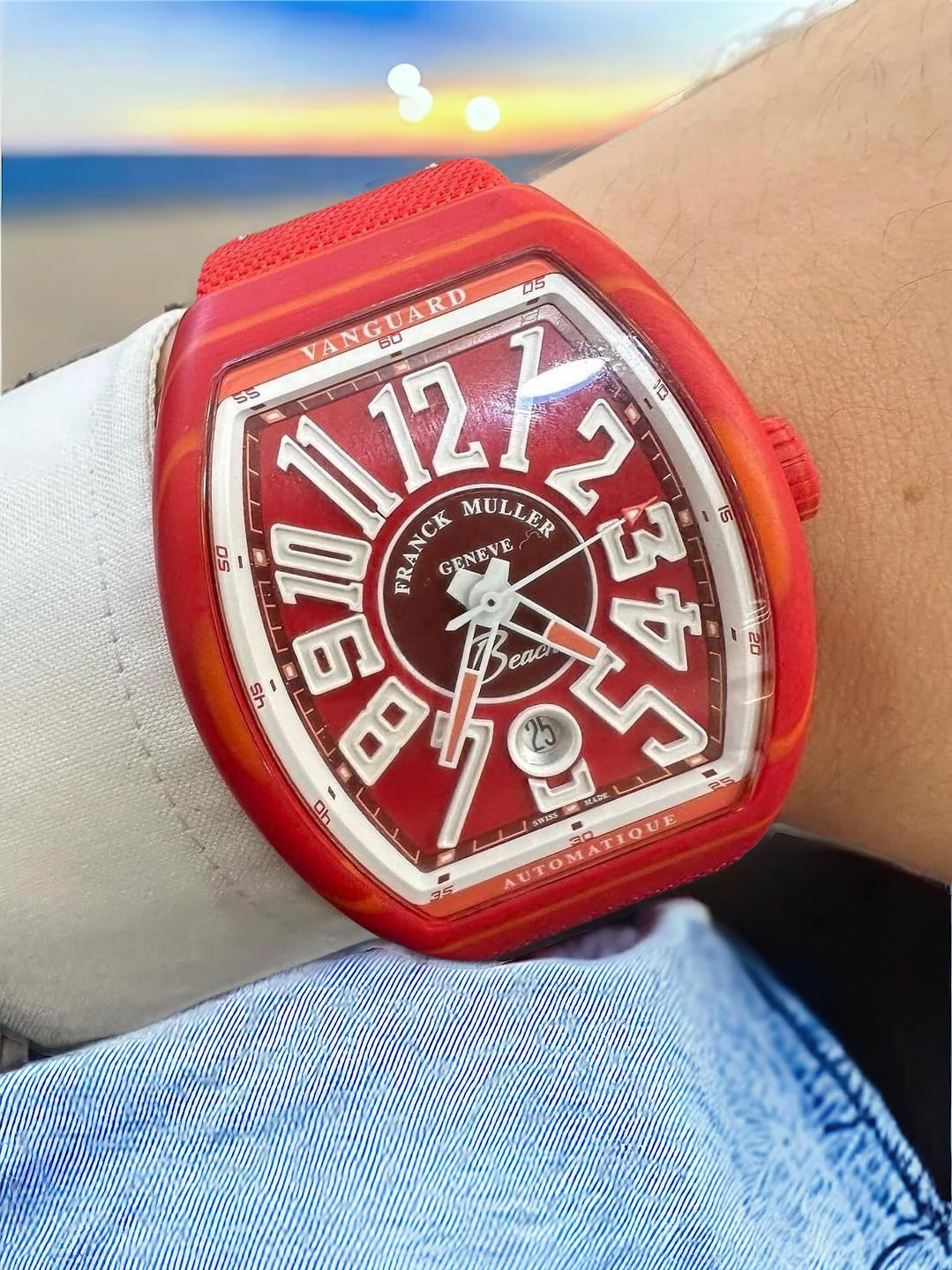 Đồng Hồ Franck Muller V41 Vanguard Beach Red