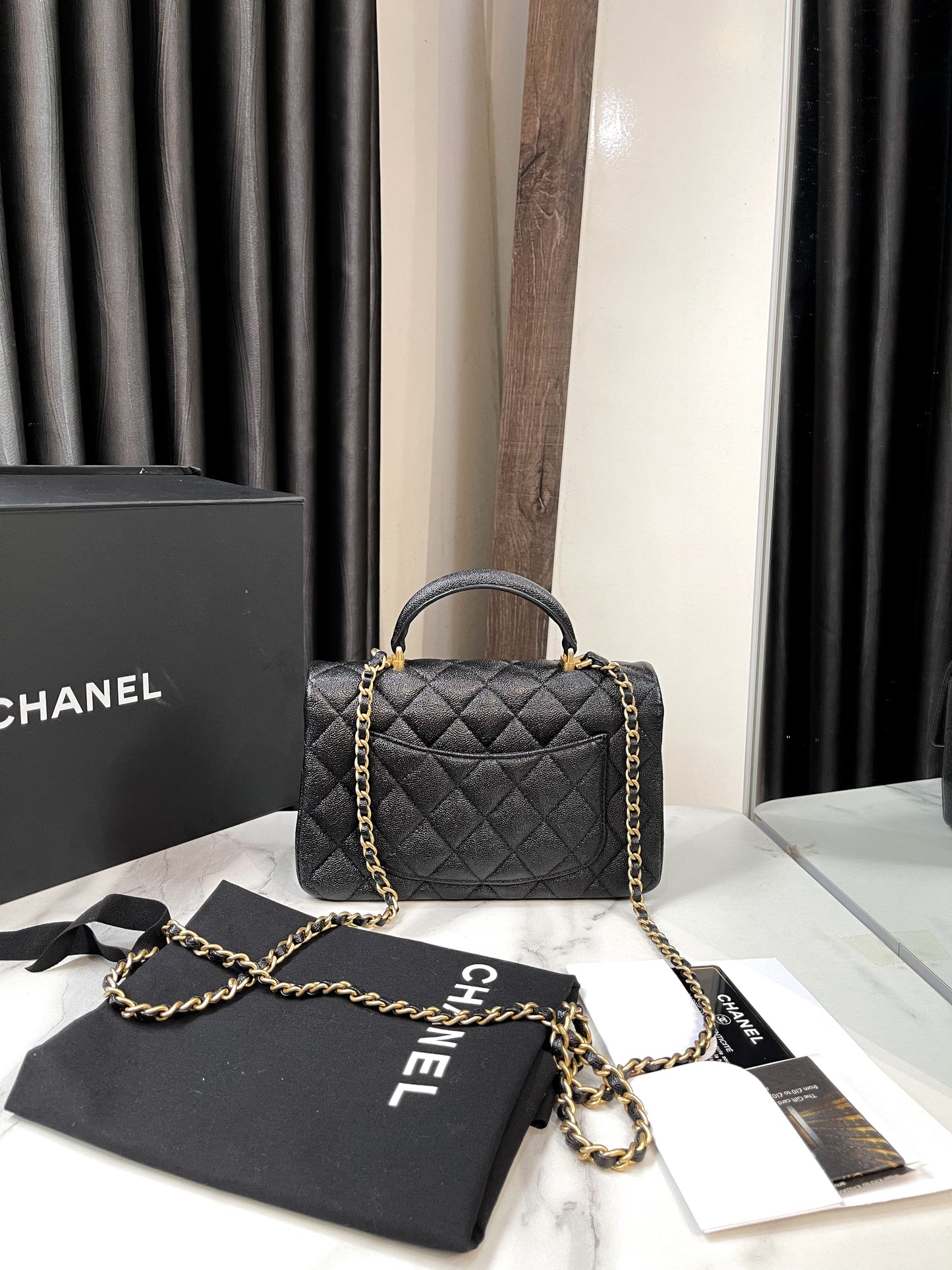 Chanel Handle Caviar Ánh Nước