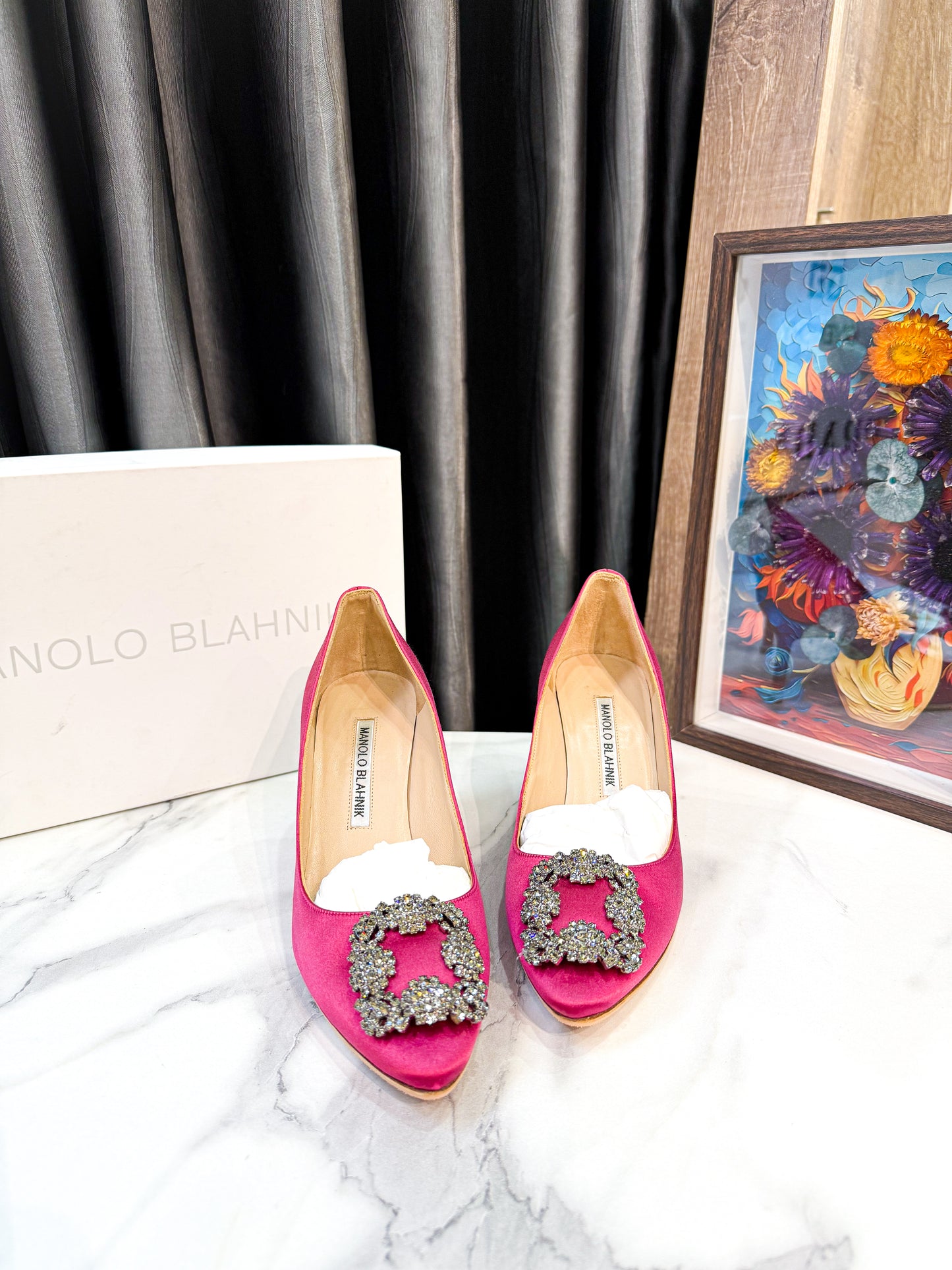 Giày Manolo Hồng Used Size 36