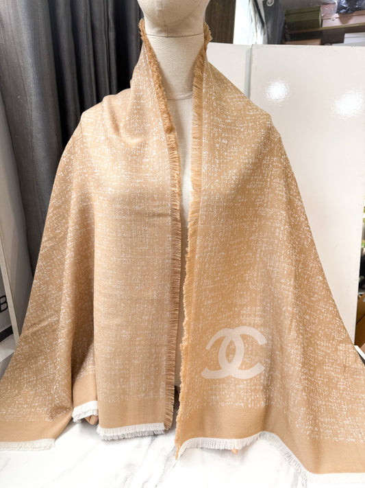 Khăn Chanel 2 Mặt 2 Màu