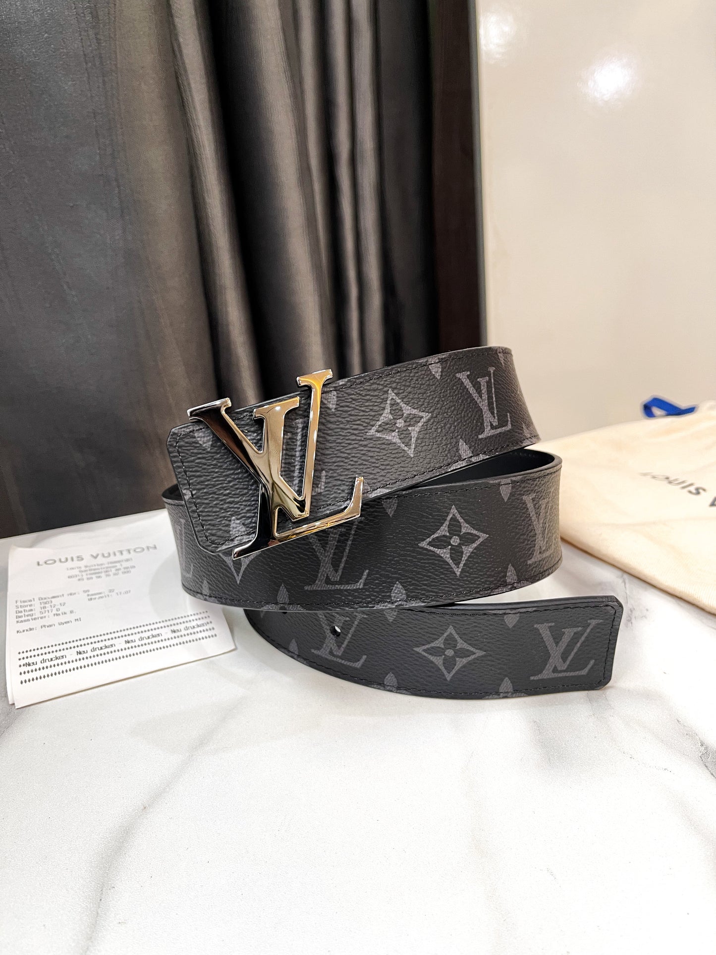 Belt LV Nam Size 85