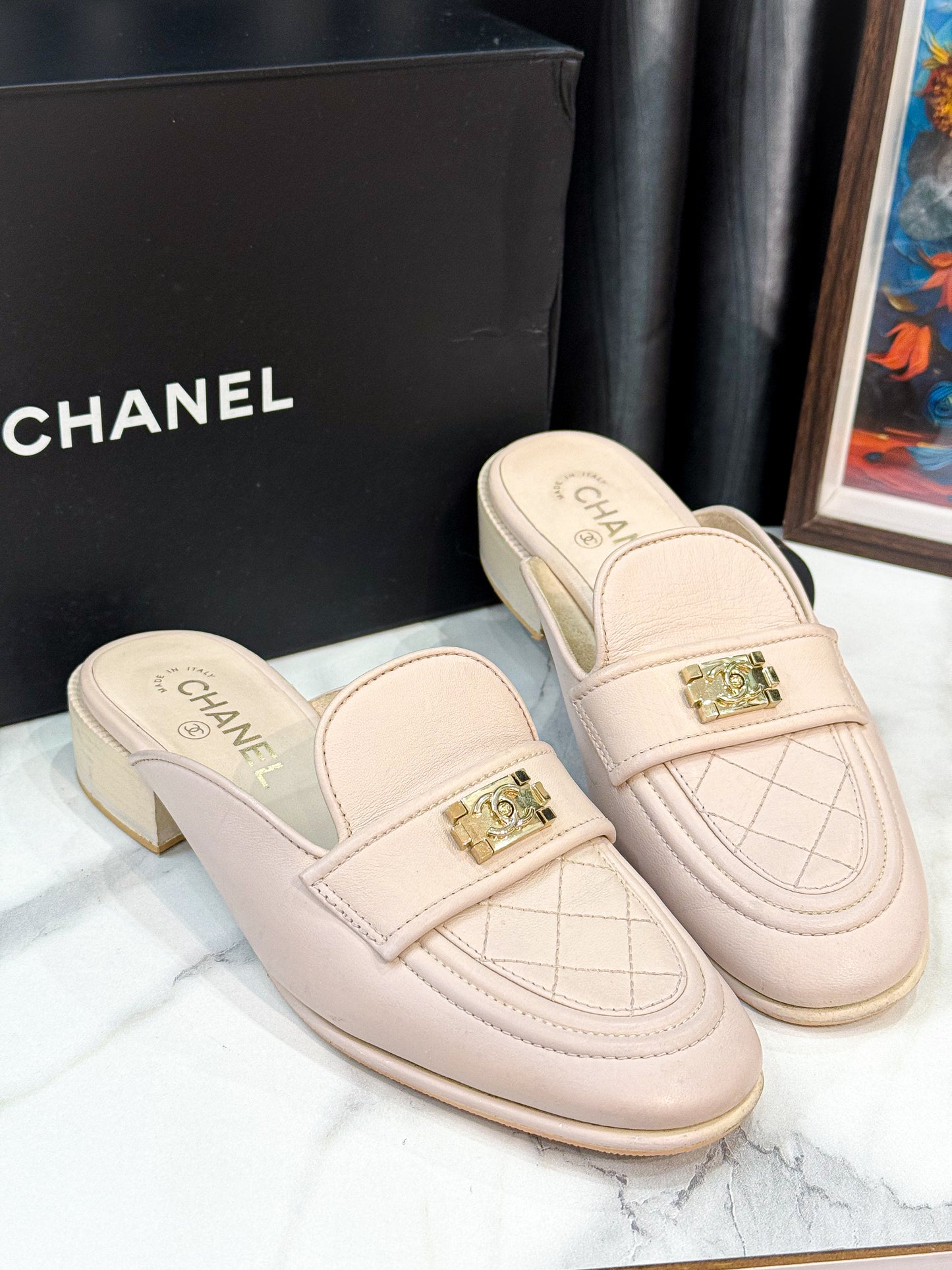 Sục Chanel Begie Size 38
