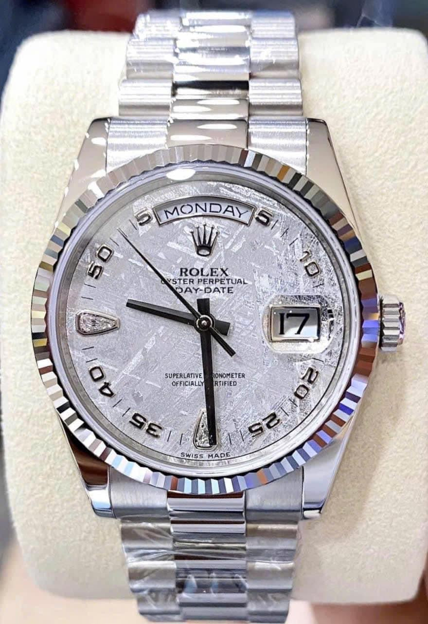 Đồng Hồ Rolex Day Date 36mm White Gold 118239