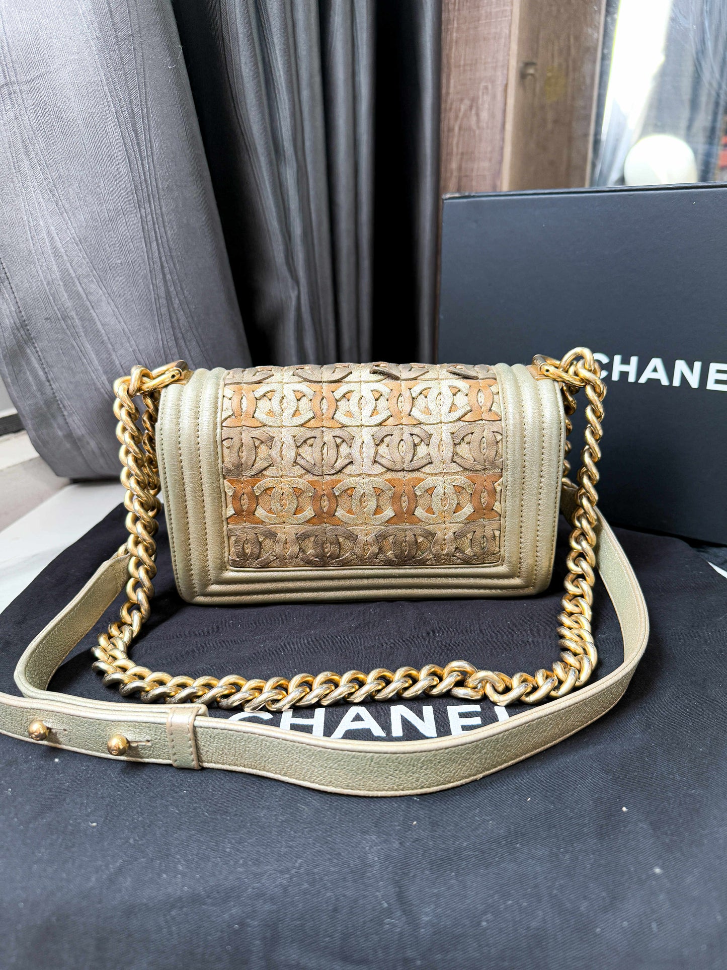 A Chanel Boy Size S
