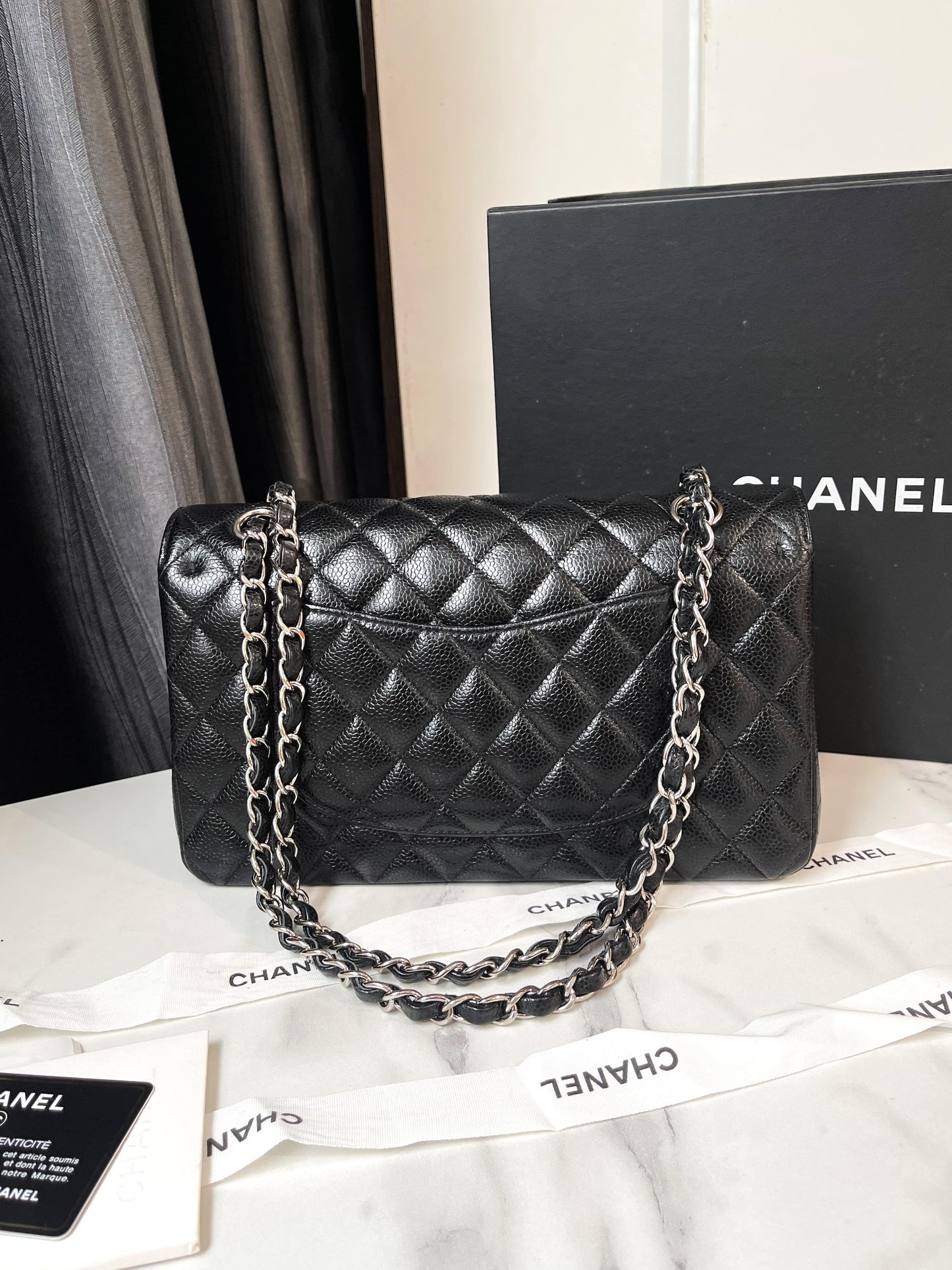 A A Chanel Classic Size M