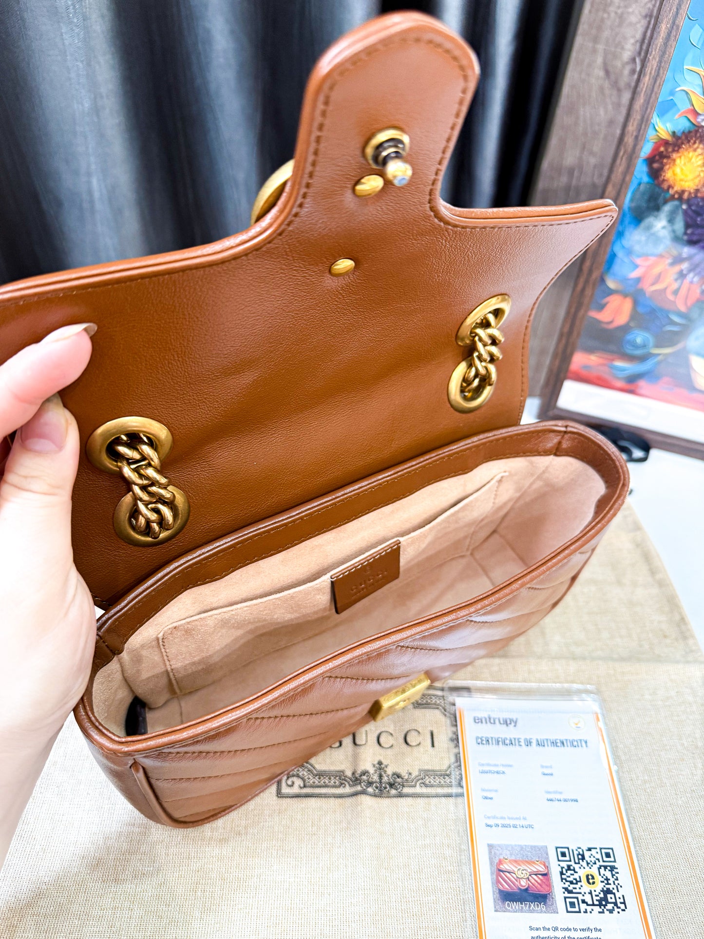 A A Gucci Marmont Nâu