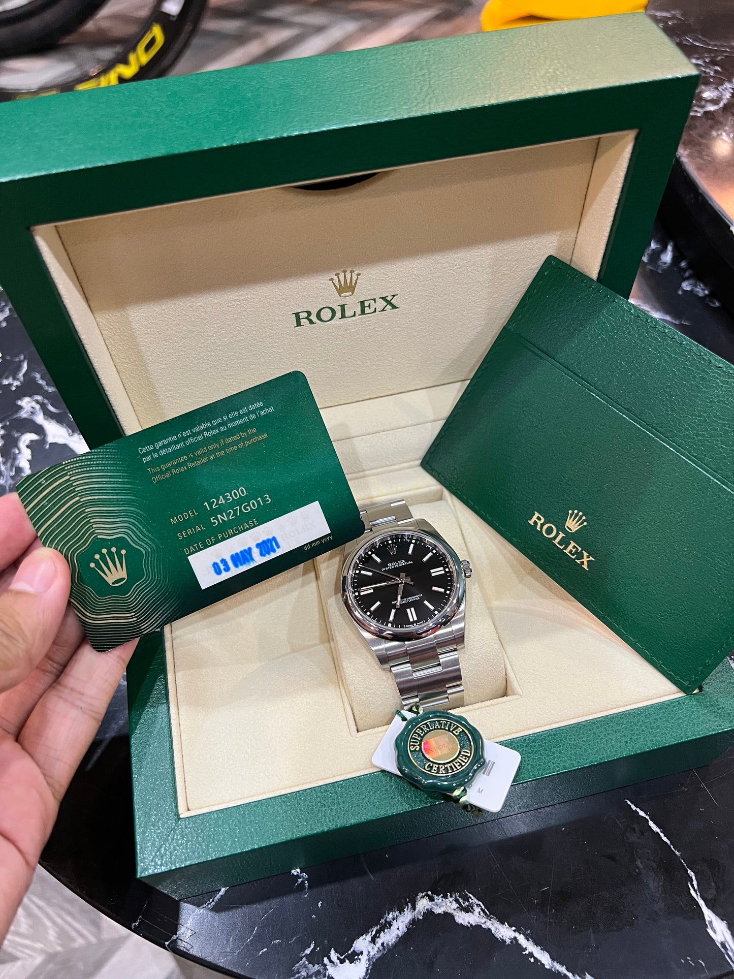 Rolex OP 41mm Dial Black