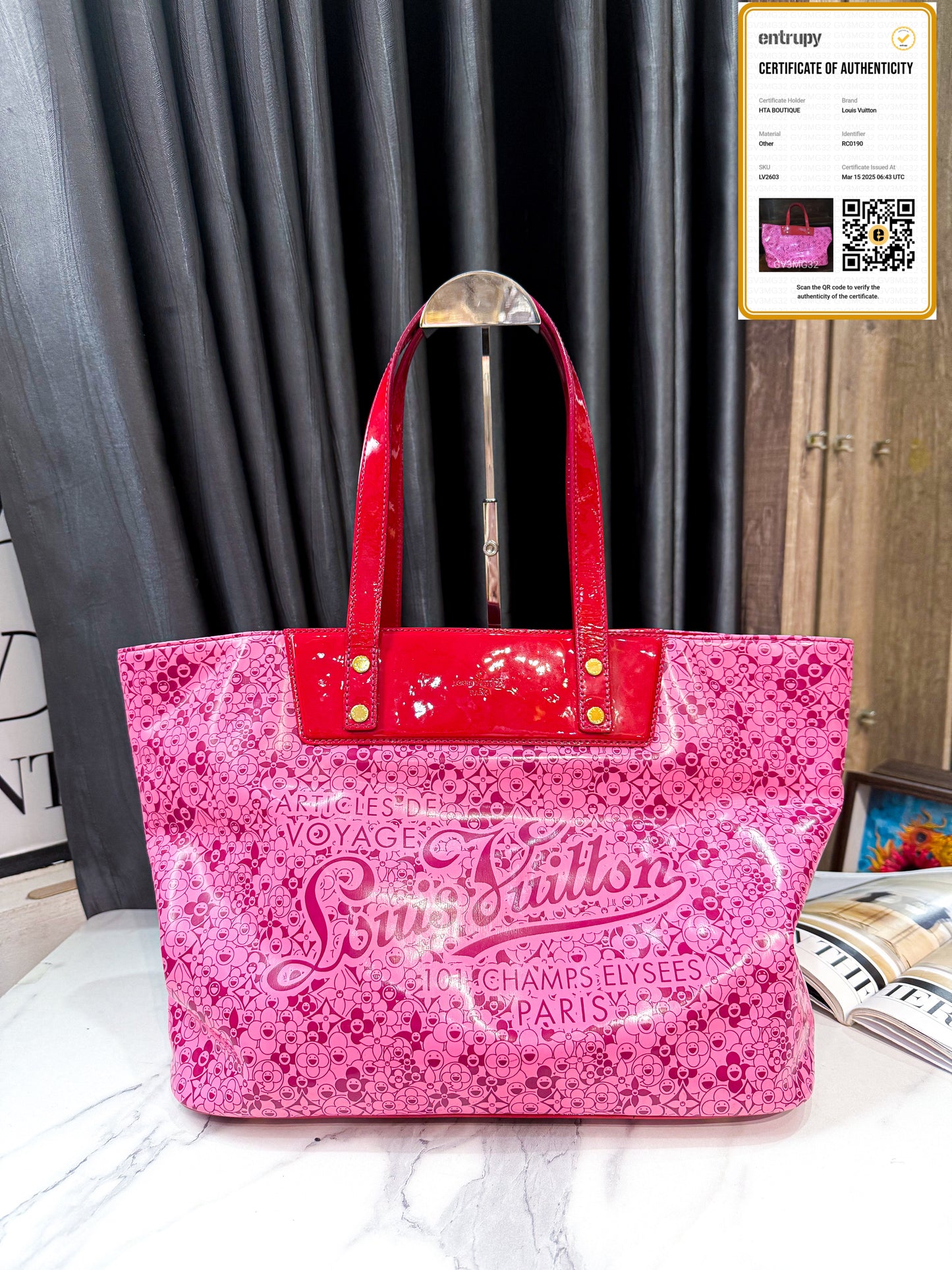 A LV Tote Pink