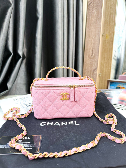 A A Vanity Chanel Caviar Pink