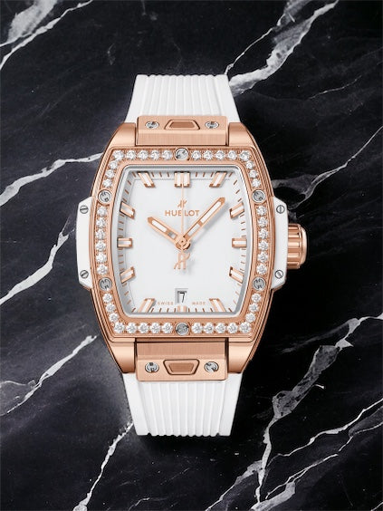 Đồng Hồ Hublot Spirit Of Bigbang 32mm Gold White Benzel Diamond