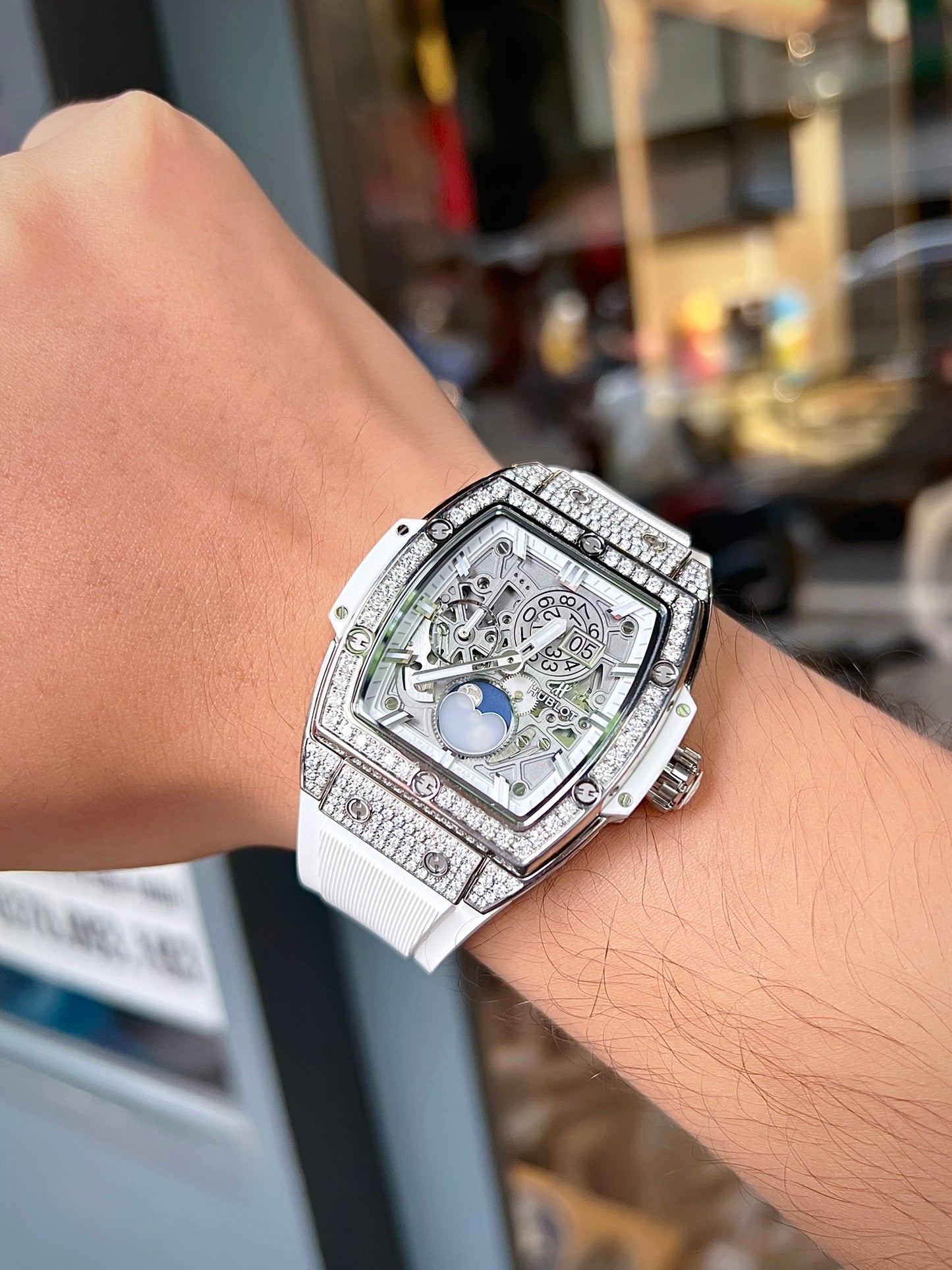 Đồng Hồ Hublot Spirit Of Bigbang Moonphase White size 42mm