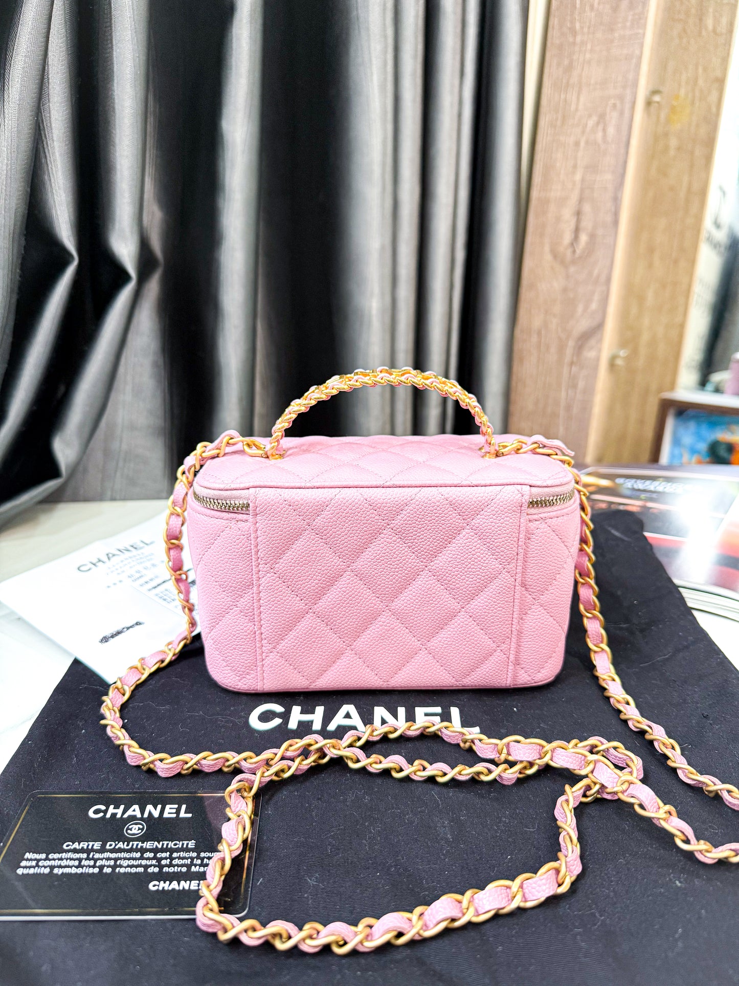 A A Vanity Chanel Caviar Pink