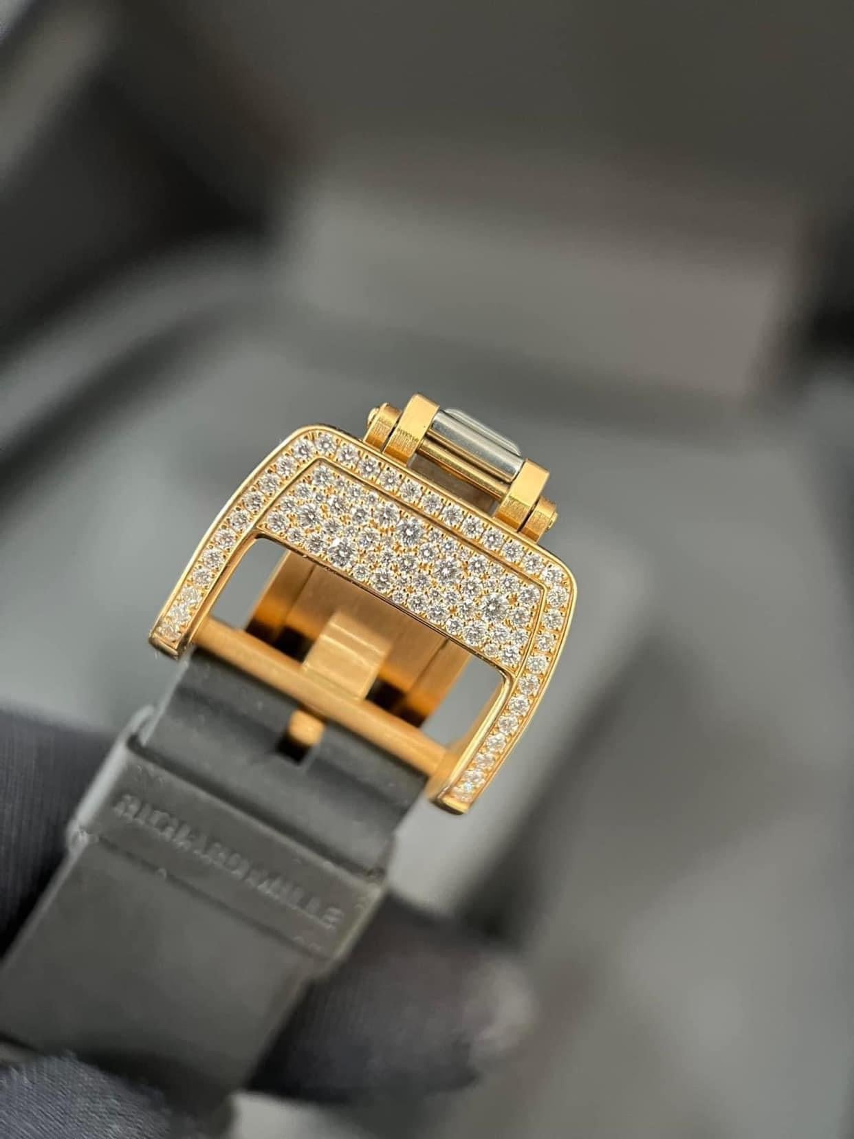 Đồng Hồ Richard Mille 07-01 Rose Gold Snow Diamonds