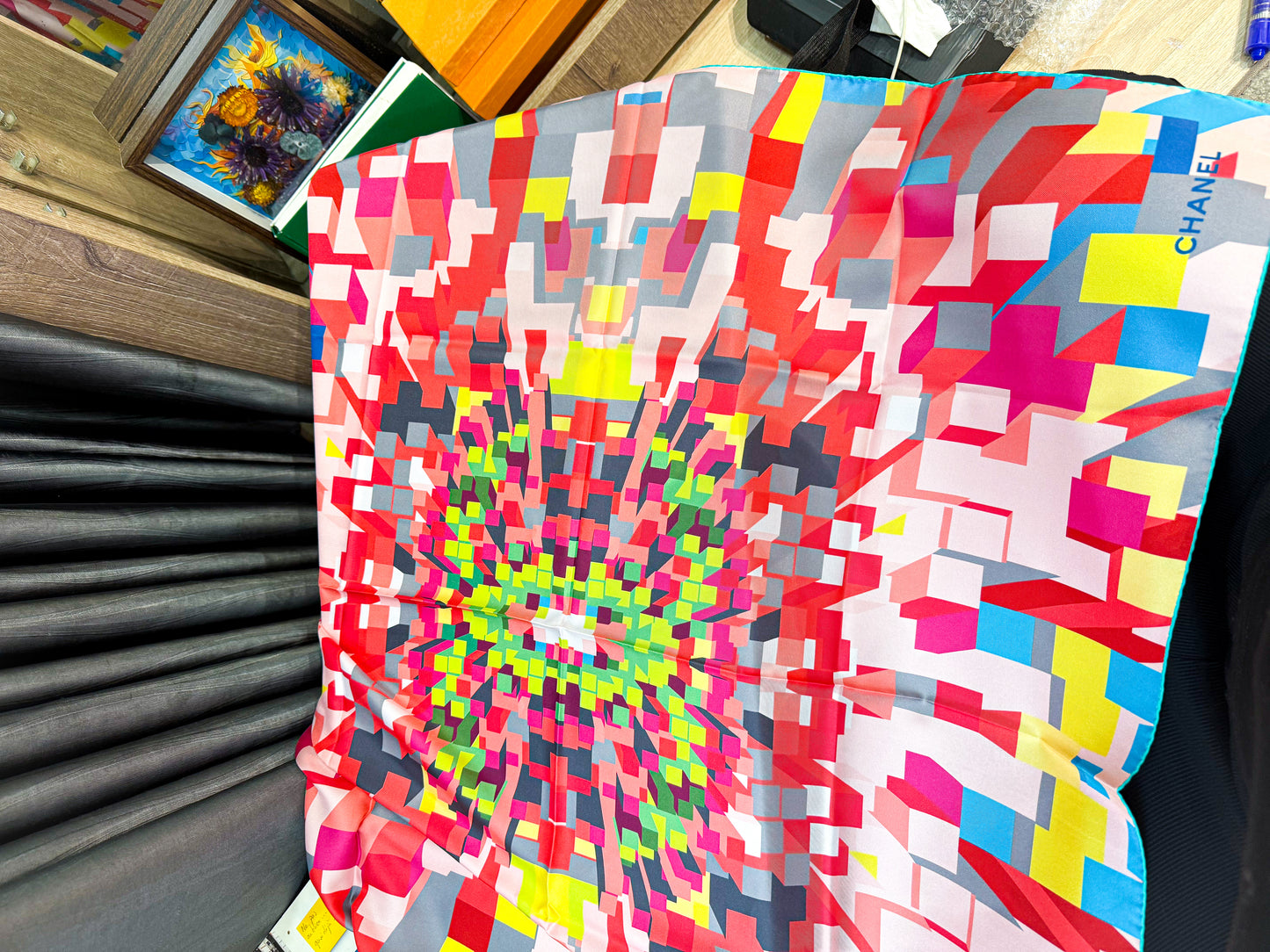 Khăn Lụa Chanel Khổ 90x90 6/11