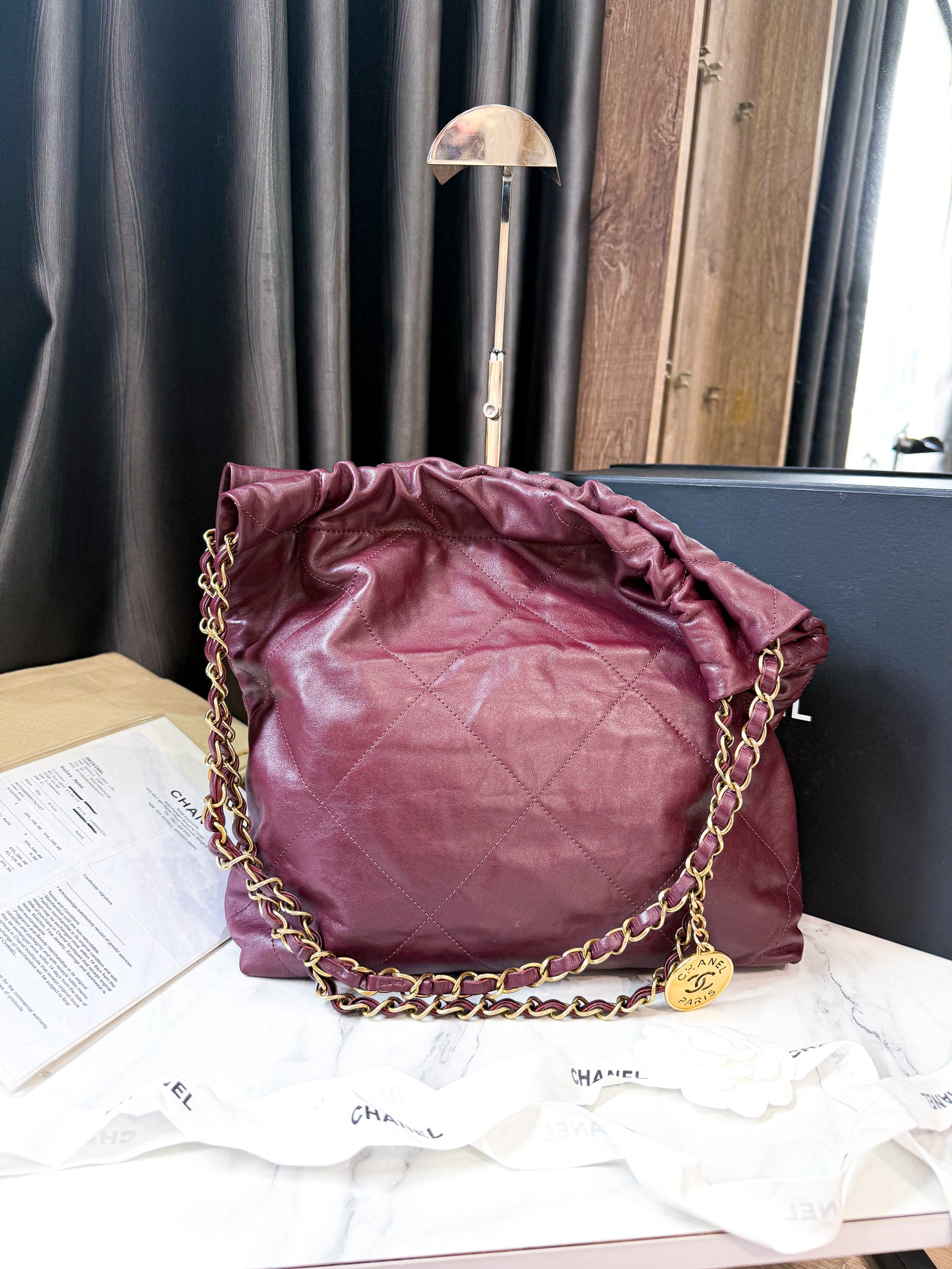 Chanel C22 Small Mận