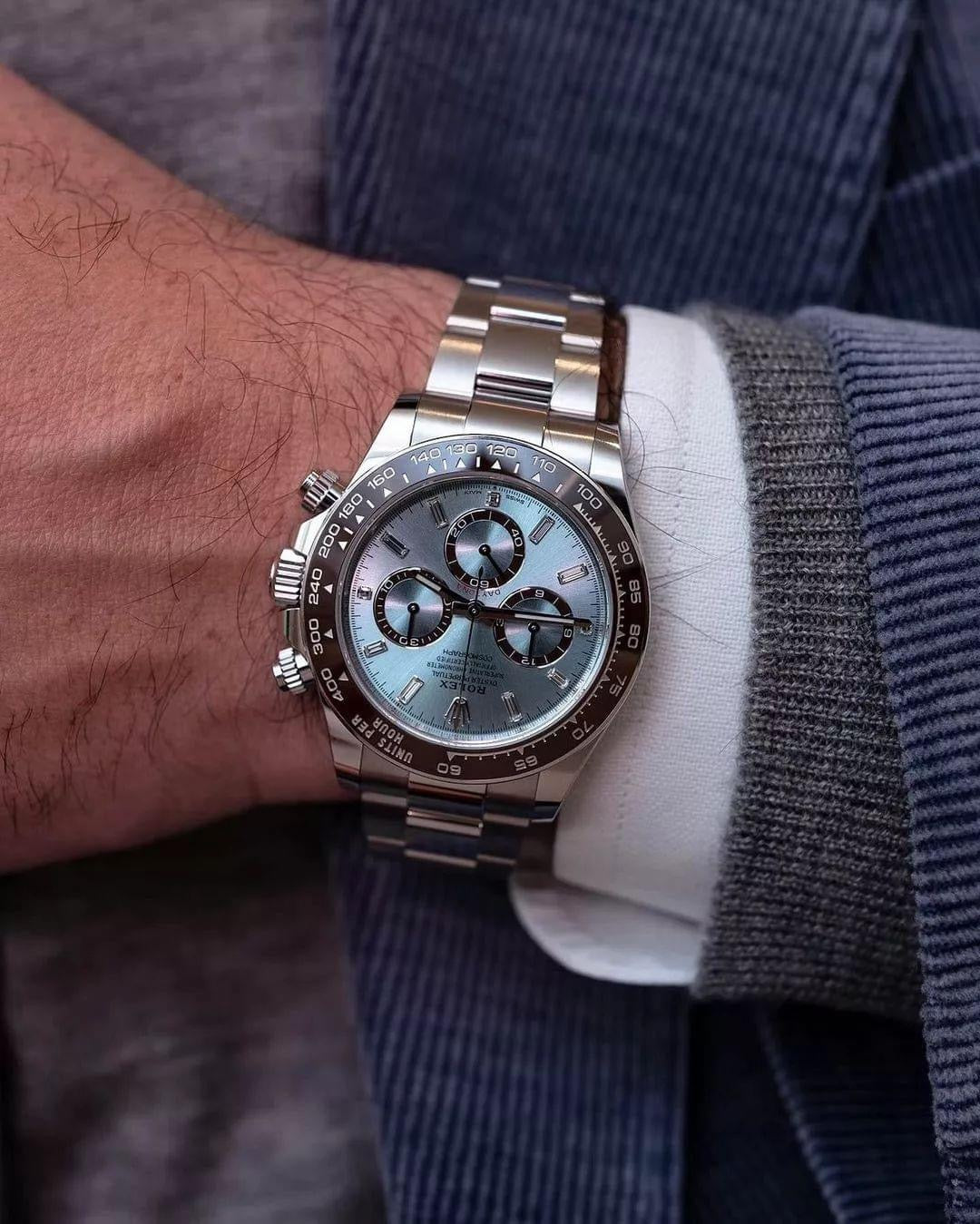 Đồng Hồ Rolex Daytona 126506A Baguette Ice Blue 40mm