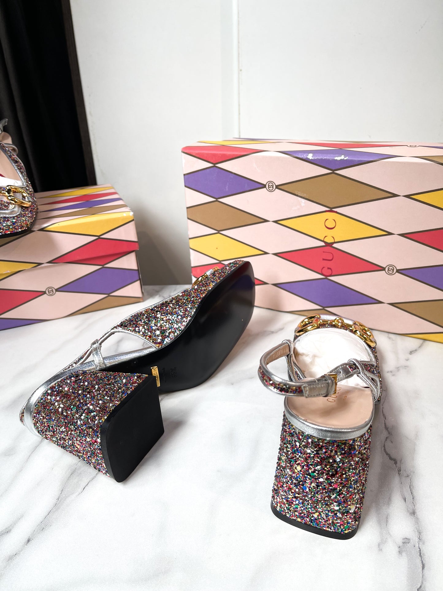 Slingback Gucci Lấp Lánh