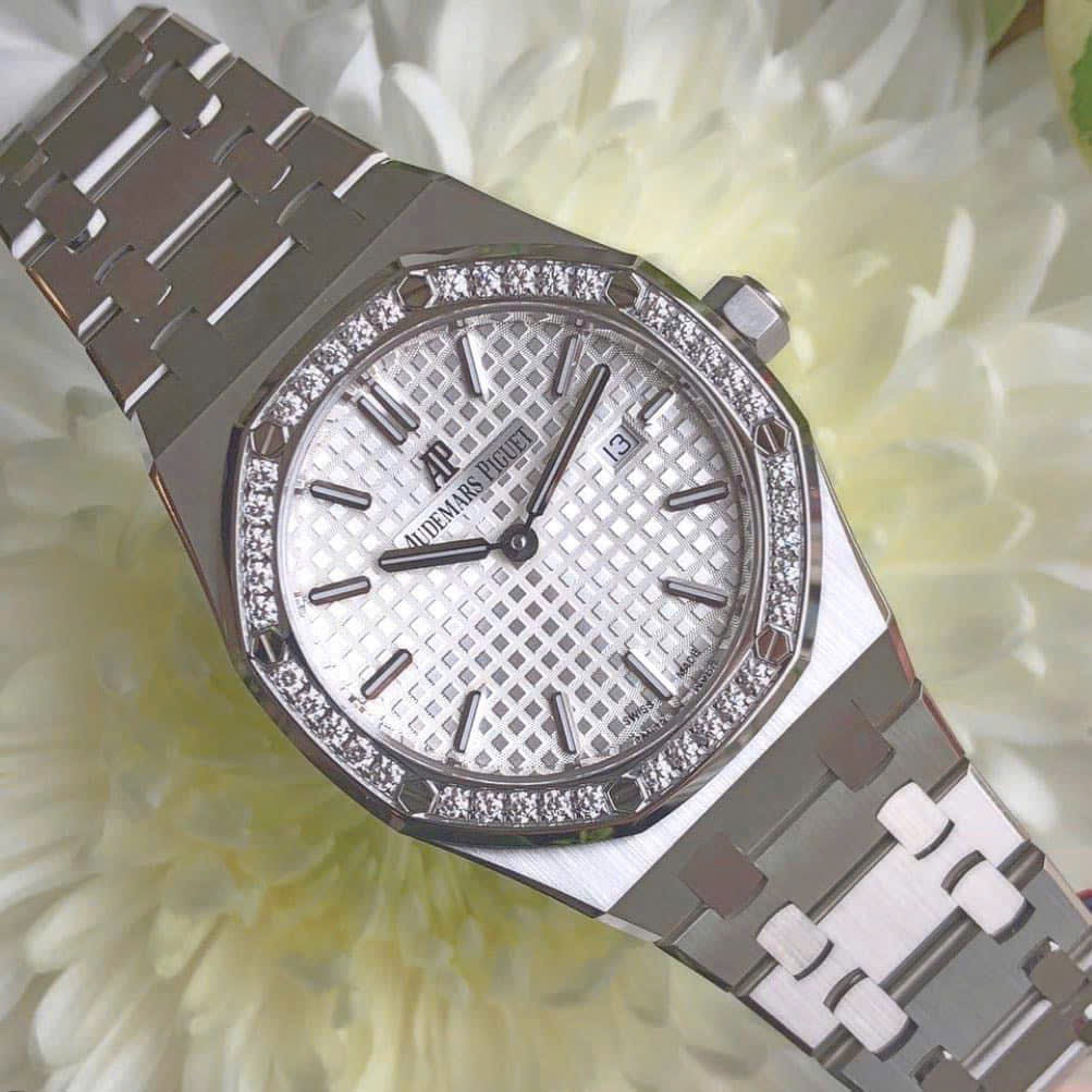 Đồng Hồ Audemars Piguet Royal Oak 67651ST White Dial size 33mm